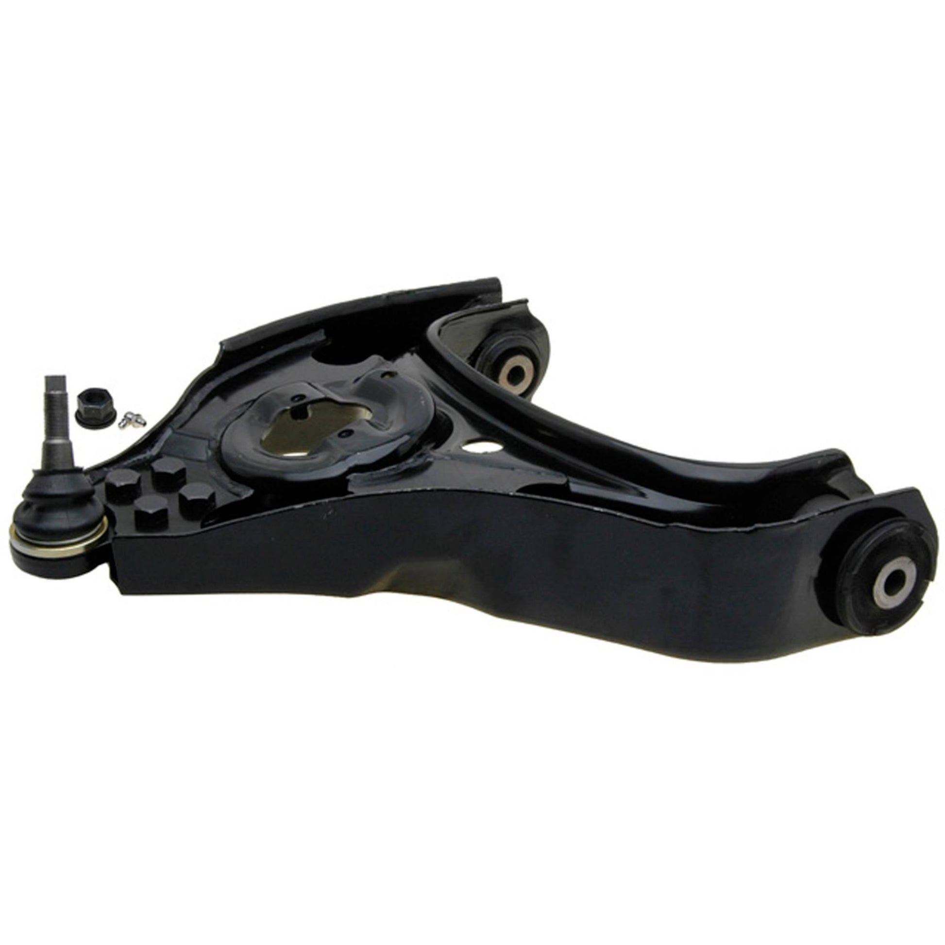 Side View of Front Left Suspension Control Arm and Ball Joint Assembly MOOG RK621606