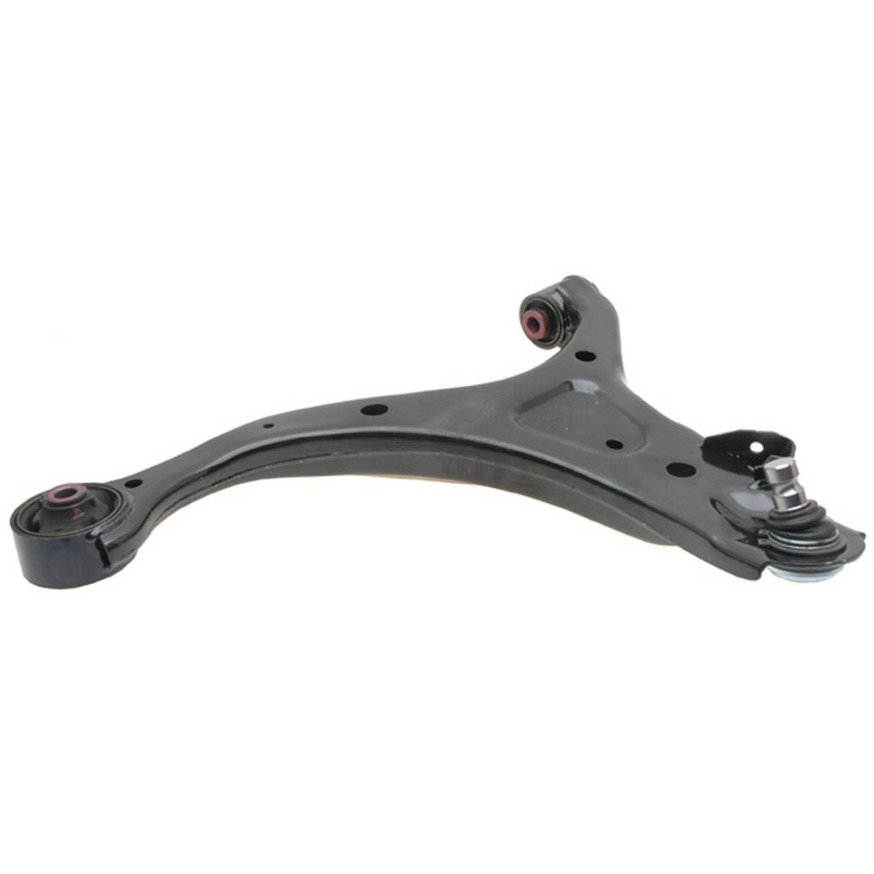 Side View of Front Left Suspension Control Arm and Ball Joint Assembly MOOG RK621686