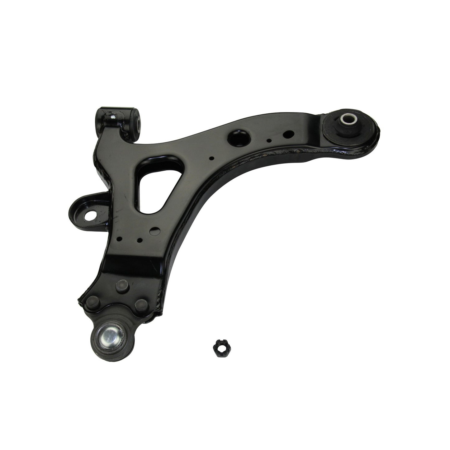 Bottom View of Front Left Suspension Control Arm and Ball Joint Assembly MOOG RK621943