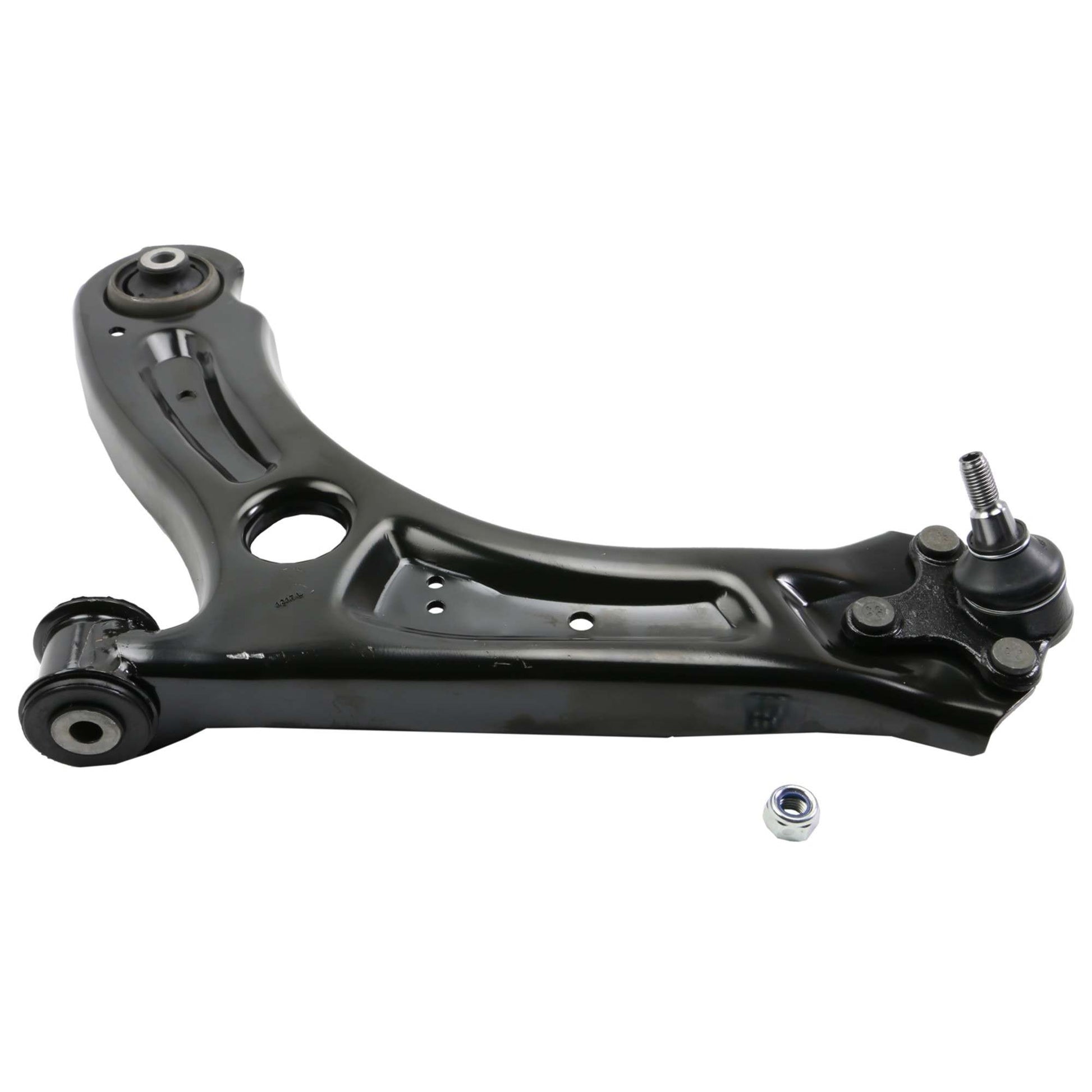 Angle View of Front Left Suspension Control Arm and Ball Joint Assembly MOOG RK621949