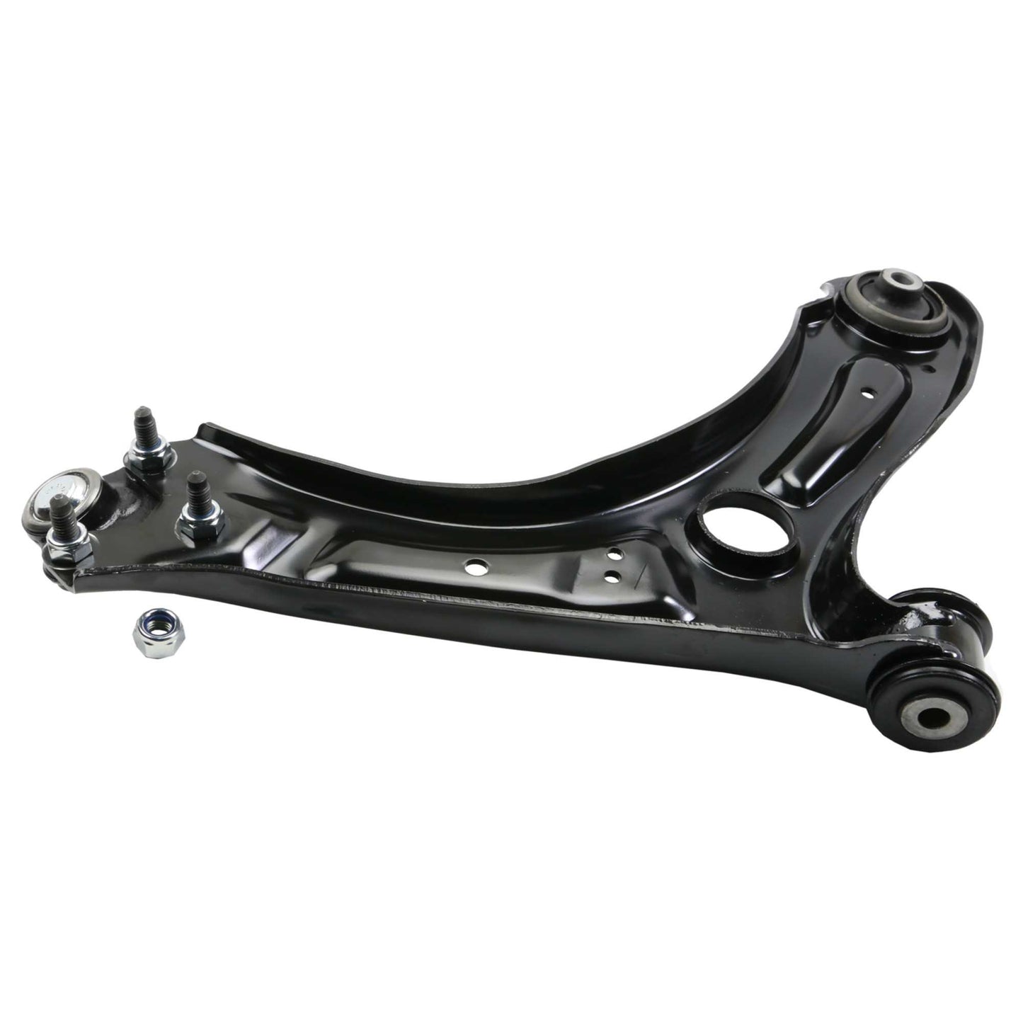 Back View of Front Left Suspension Control Arm and Ball Joint Assembly MOOG RK621949