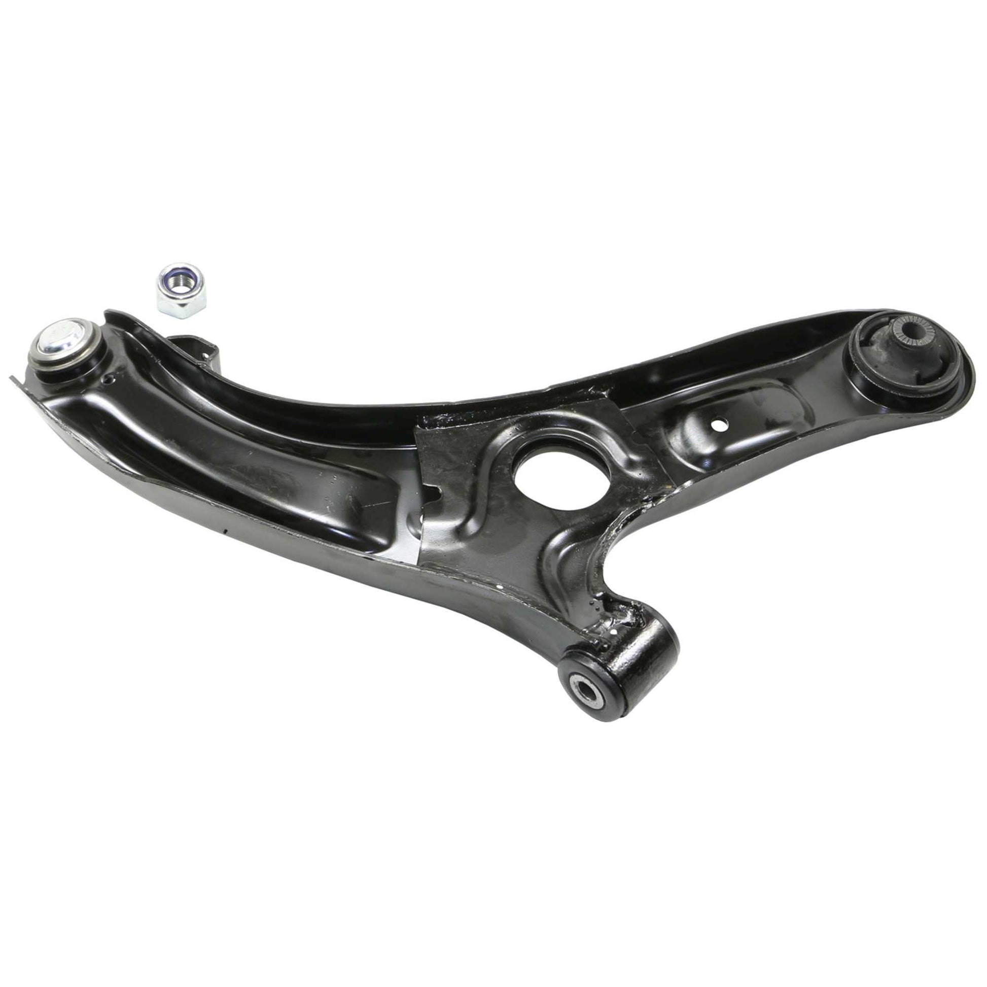 Back View of Front Left Suspension Control Arm and Ball Joint Assembly MOOG RK622232