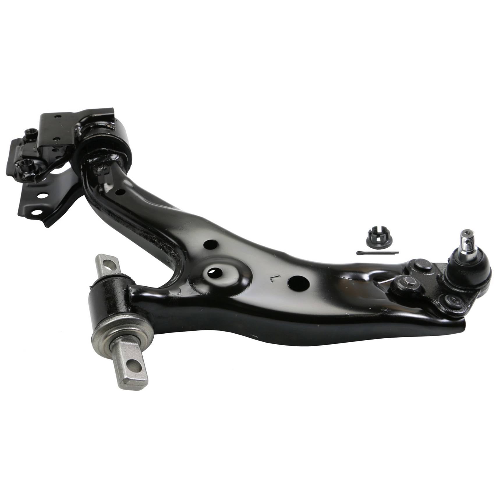 Angle View of Front Left Suspension Control Arm and Ball Joint Assembly MOOG RK622943