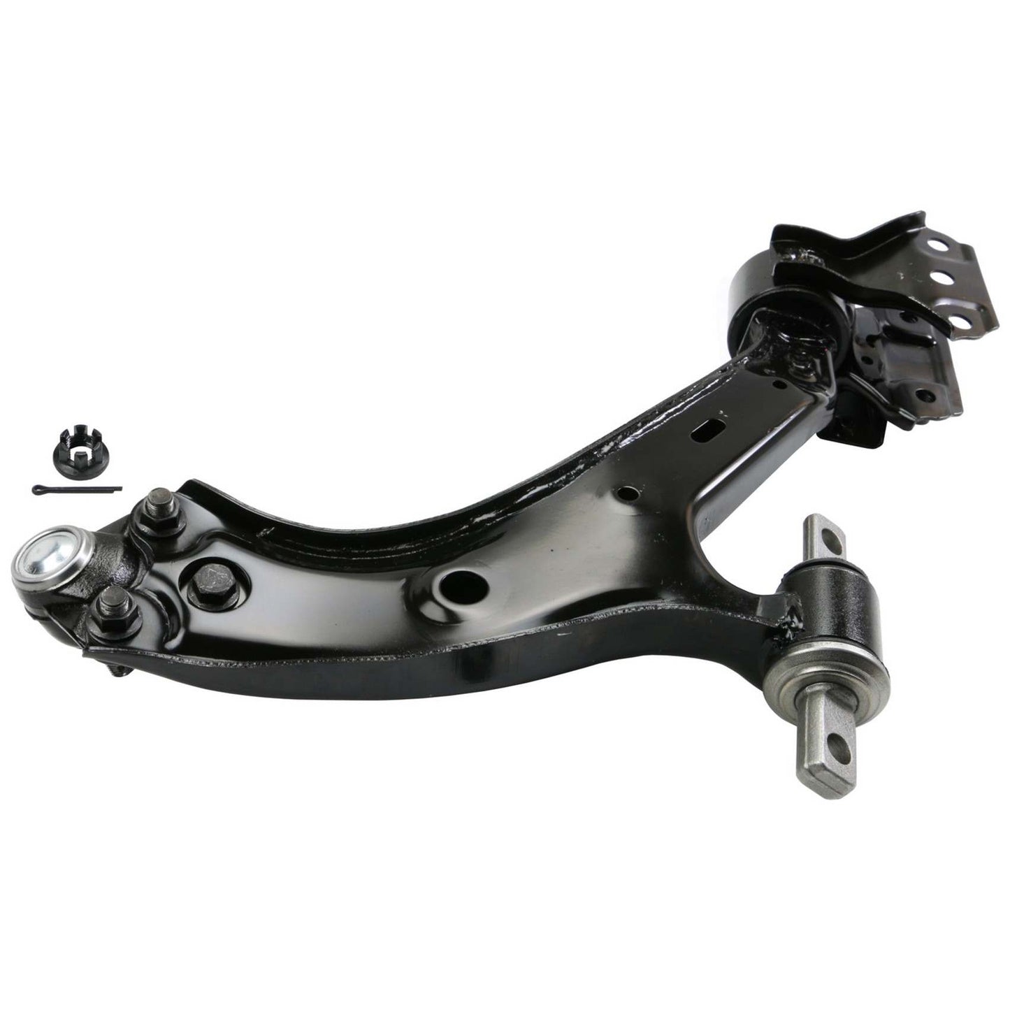 Back View of Front Left Suspension Control Arm and Ball Joint Assembly MOOG RK622943