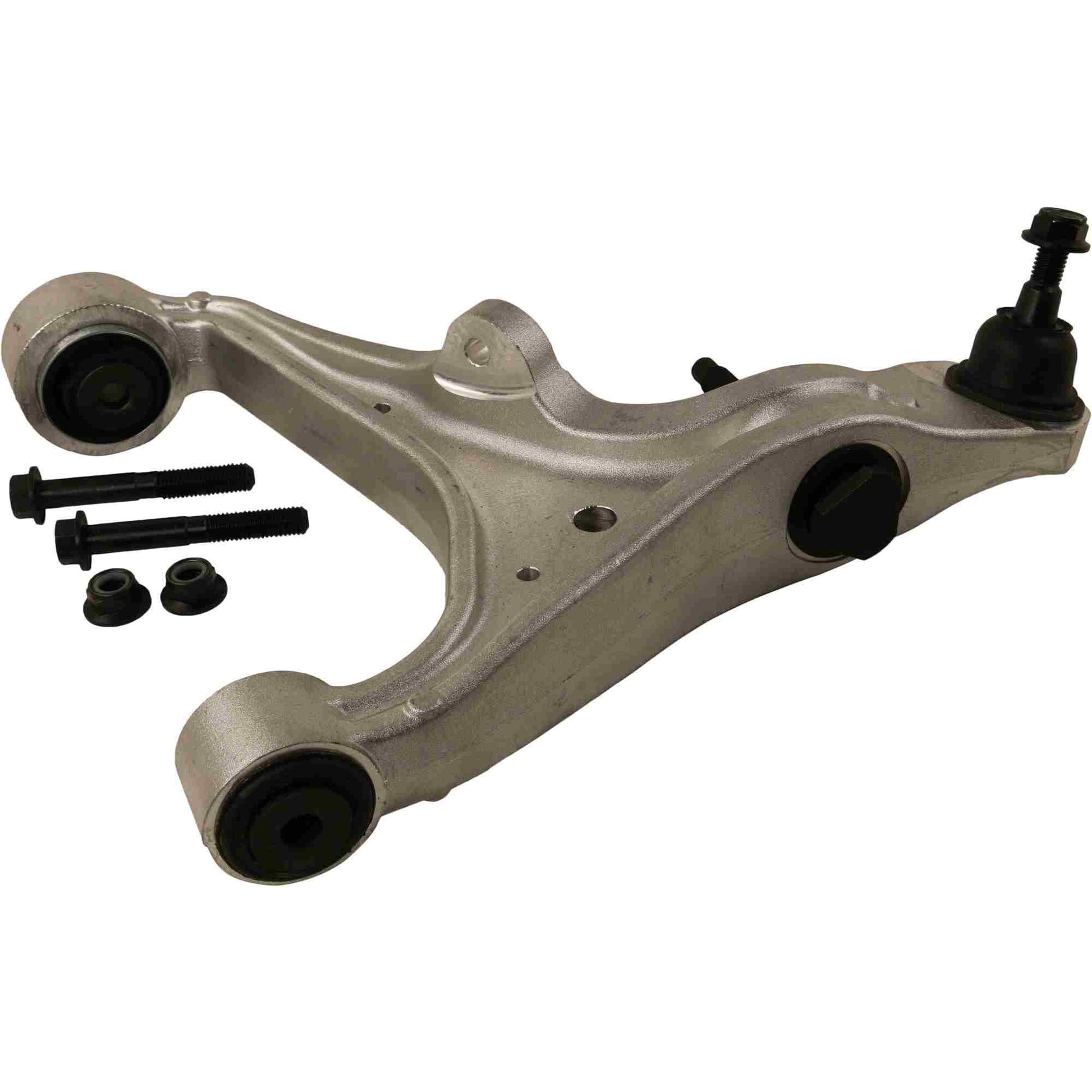 Angle View of Front Left Suspension Control Arm and Ball Joint Assembly MOOG RK623382