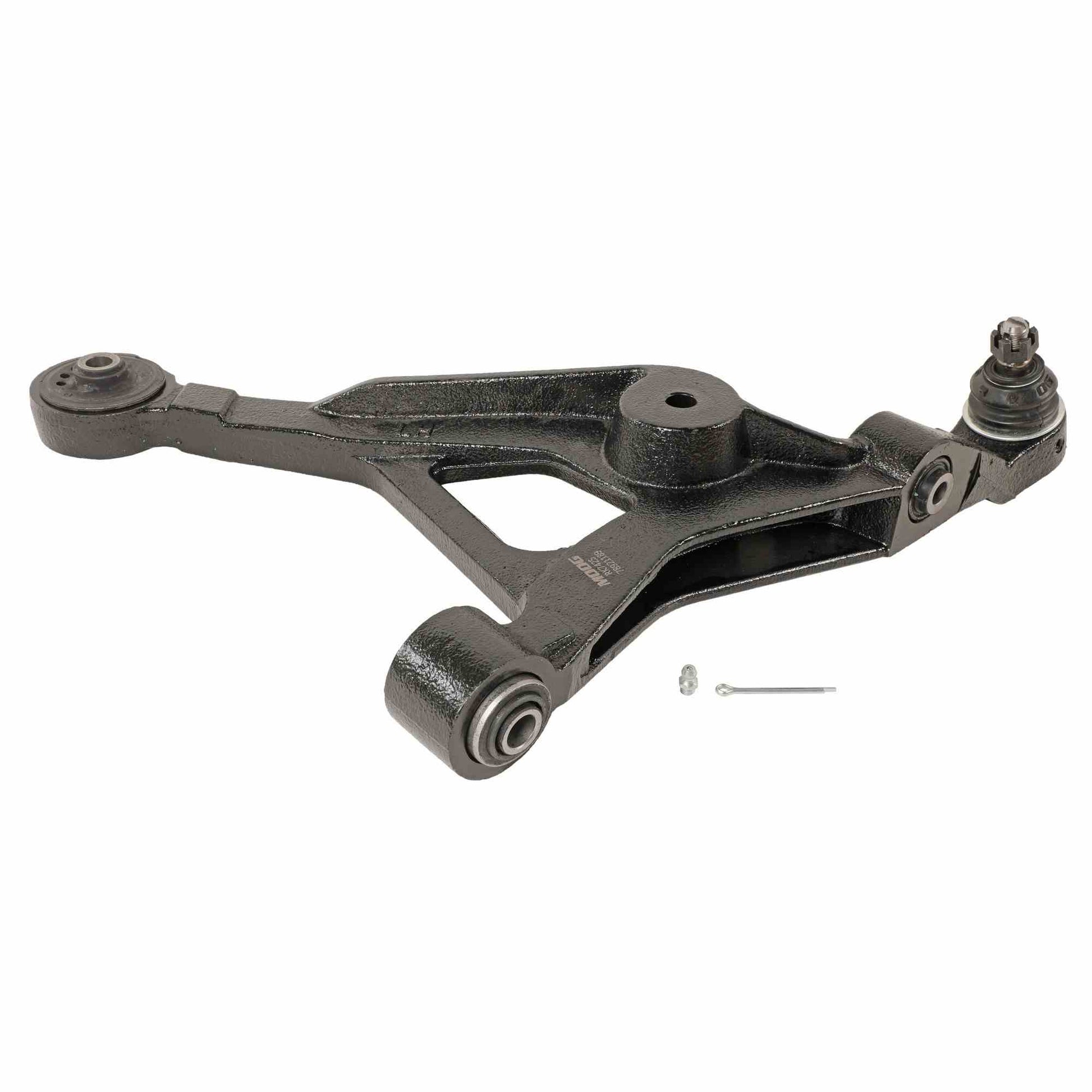 Angle View of Front Left Suspension Control Arm and Ball Joint Assembly MOOG RK7425