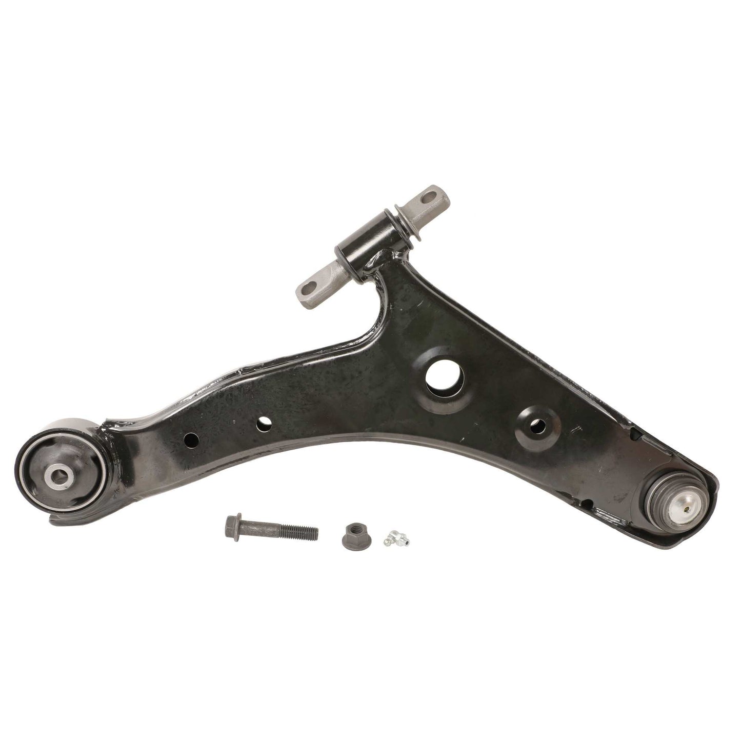 Back View of Front Left Suspension Control Arm and Ball Joint Assembly MOOG RK80349