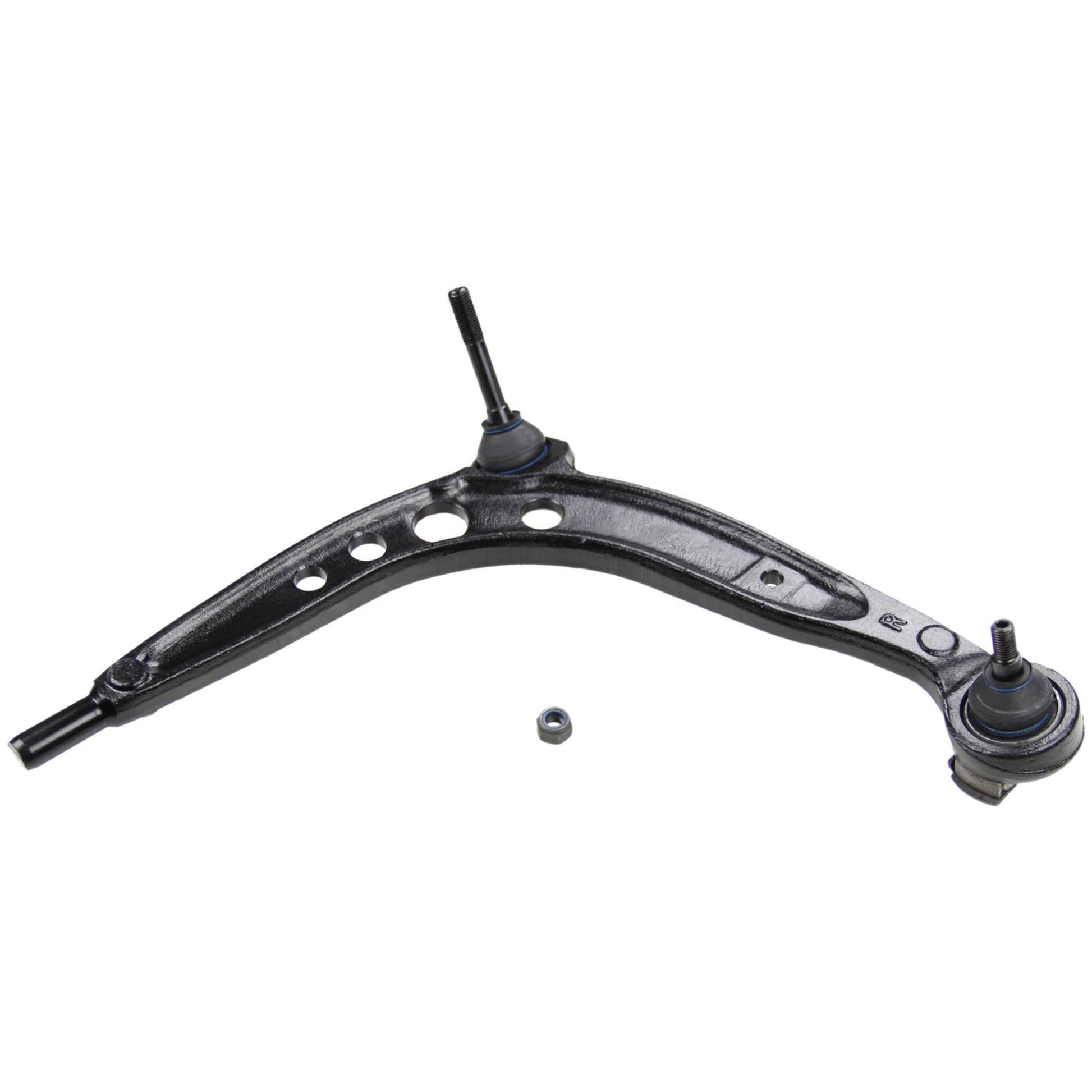 Angle View of Front Right Suspension Control Arm and Ball Joint Assembly MOOG RK80532