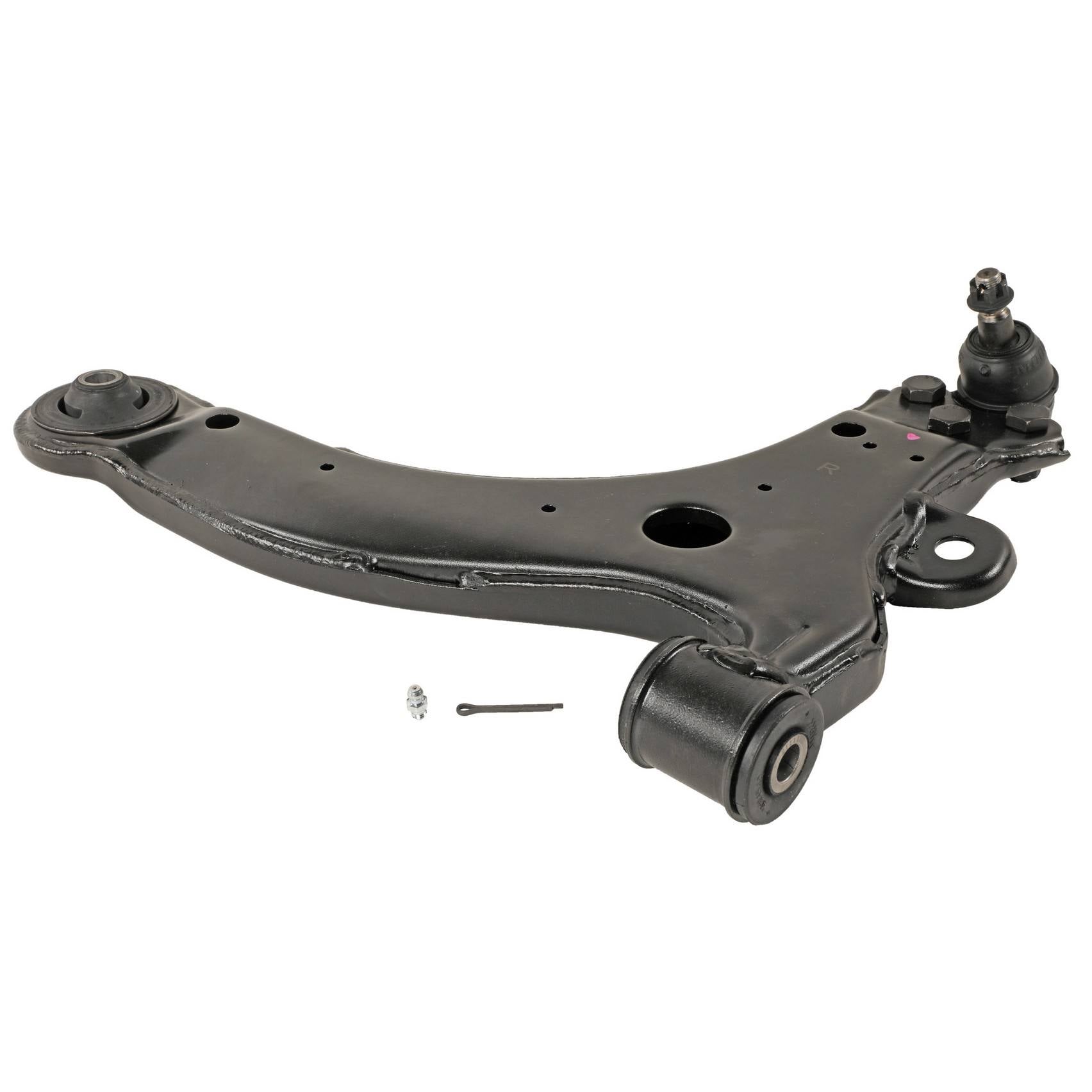 Angle View of Front Right Suspension Control Arm and Ball Joint Assembly MOOG RK80538