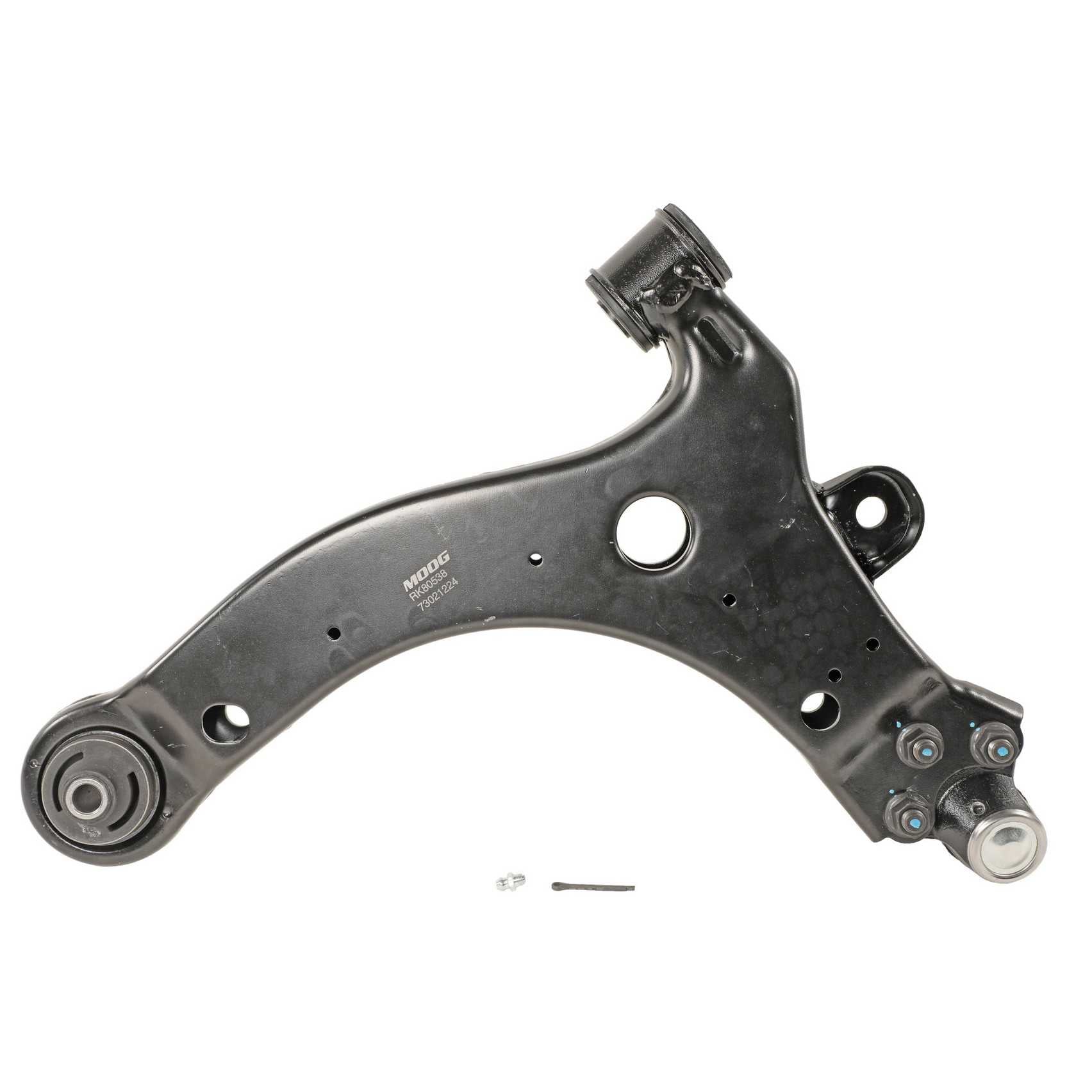 Back View of Front Right Suspension Control Arm and Ball Joint Assembly MOOG RK80538