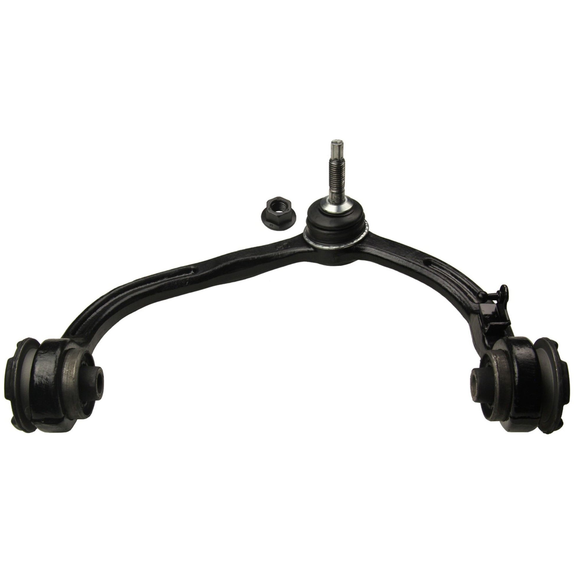 Bottom View of Front Upper Left Suspension Control Arm and Ball Joint Assembly MOOG RK80717