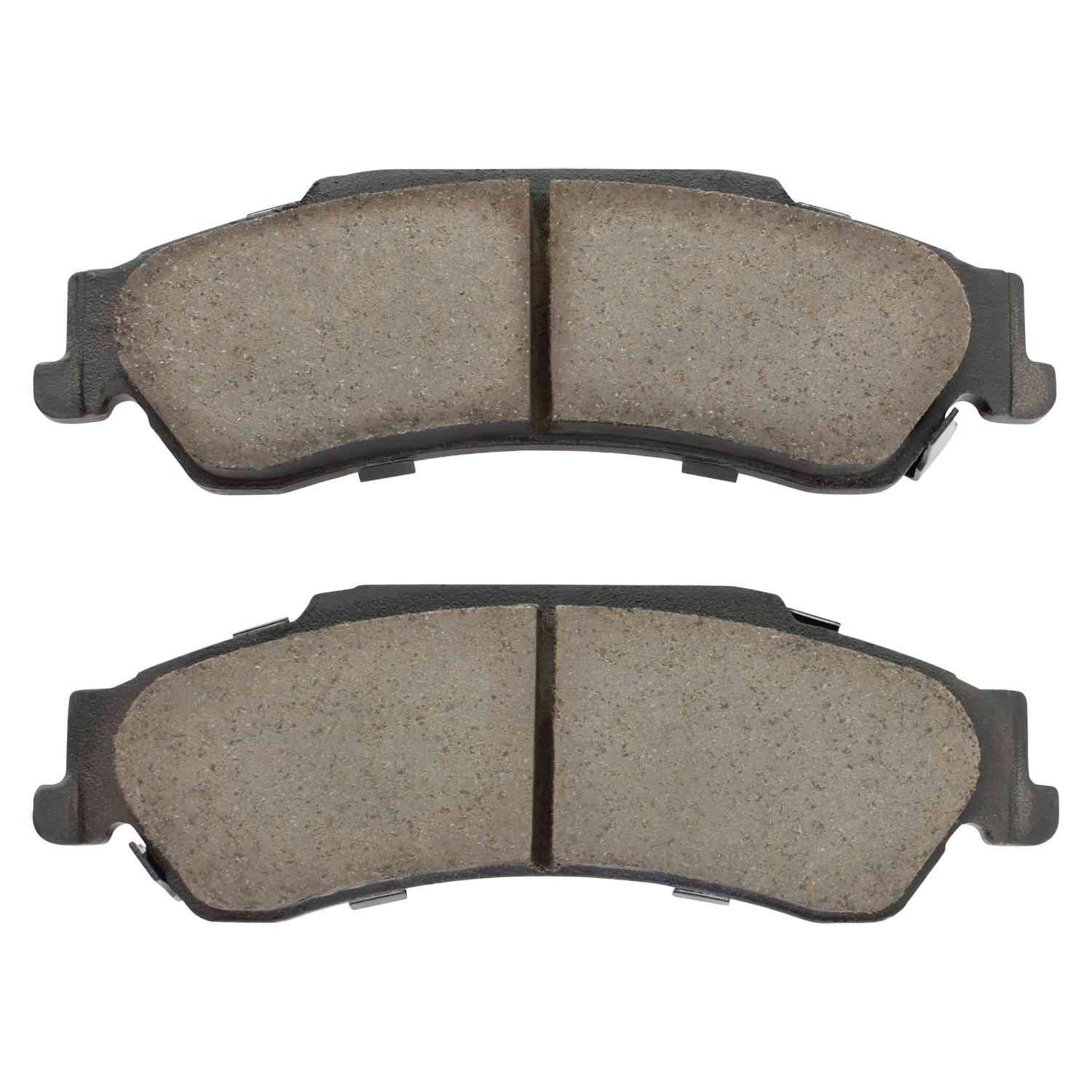 Front View of Rear Disc Brake Pad Set MPA 1000-0729C