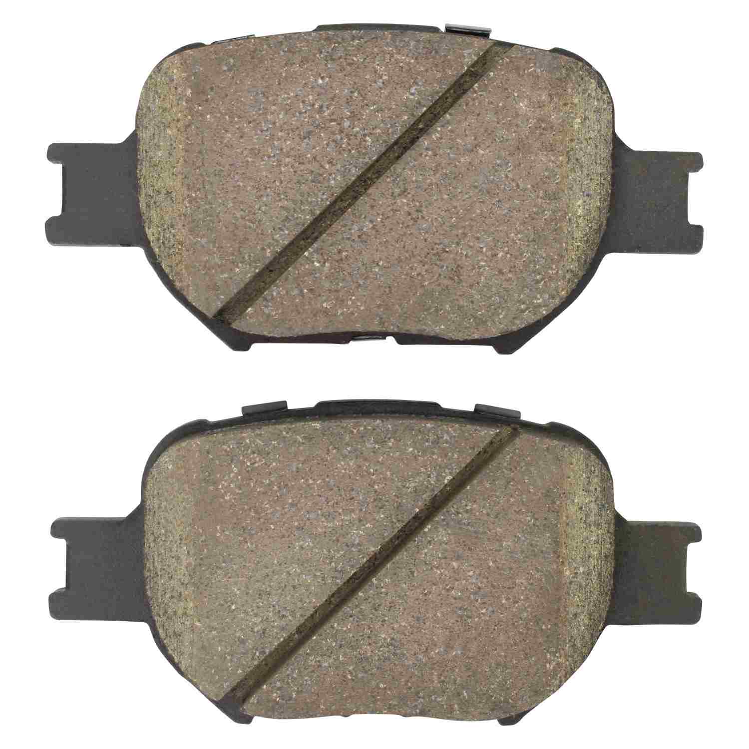 Front View of Front Disc Brake Pad Set MPA 1000-0817C