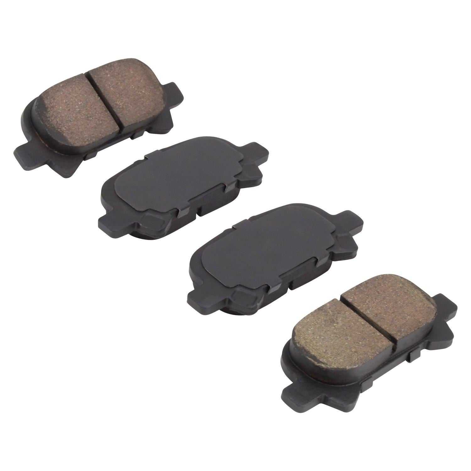 Angle View of Rear Disc Brake Pad Set MPA 1000-0828M