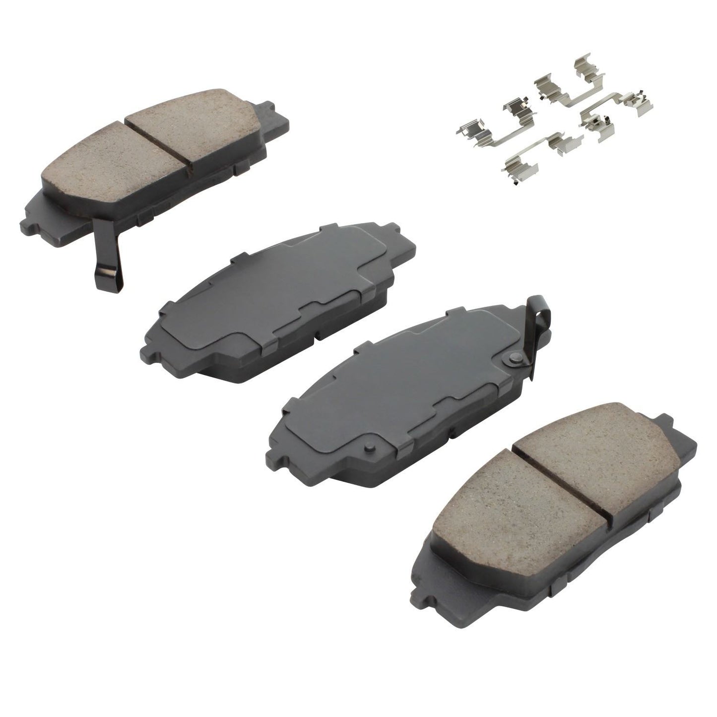 Angle View of Front Disc Brake Pad Set MPA 1000-0829C