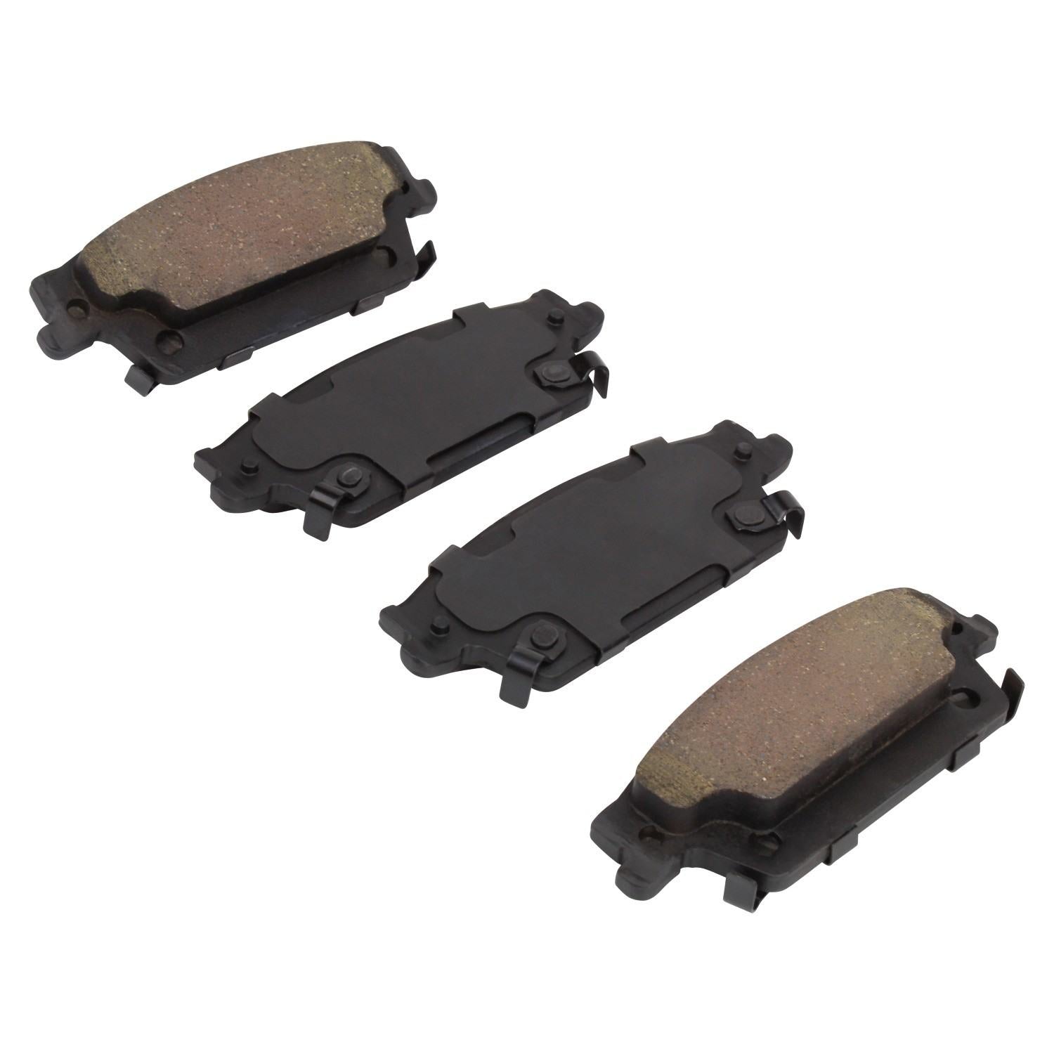 Angle View of Rear Disc Brake Pad Set MPA 1000-1020C