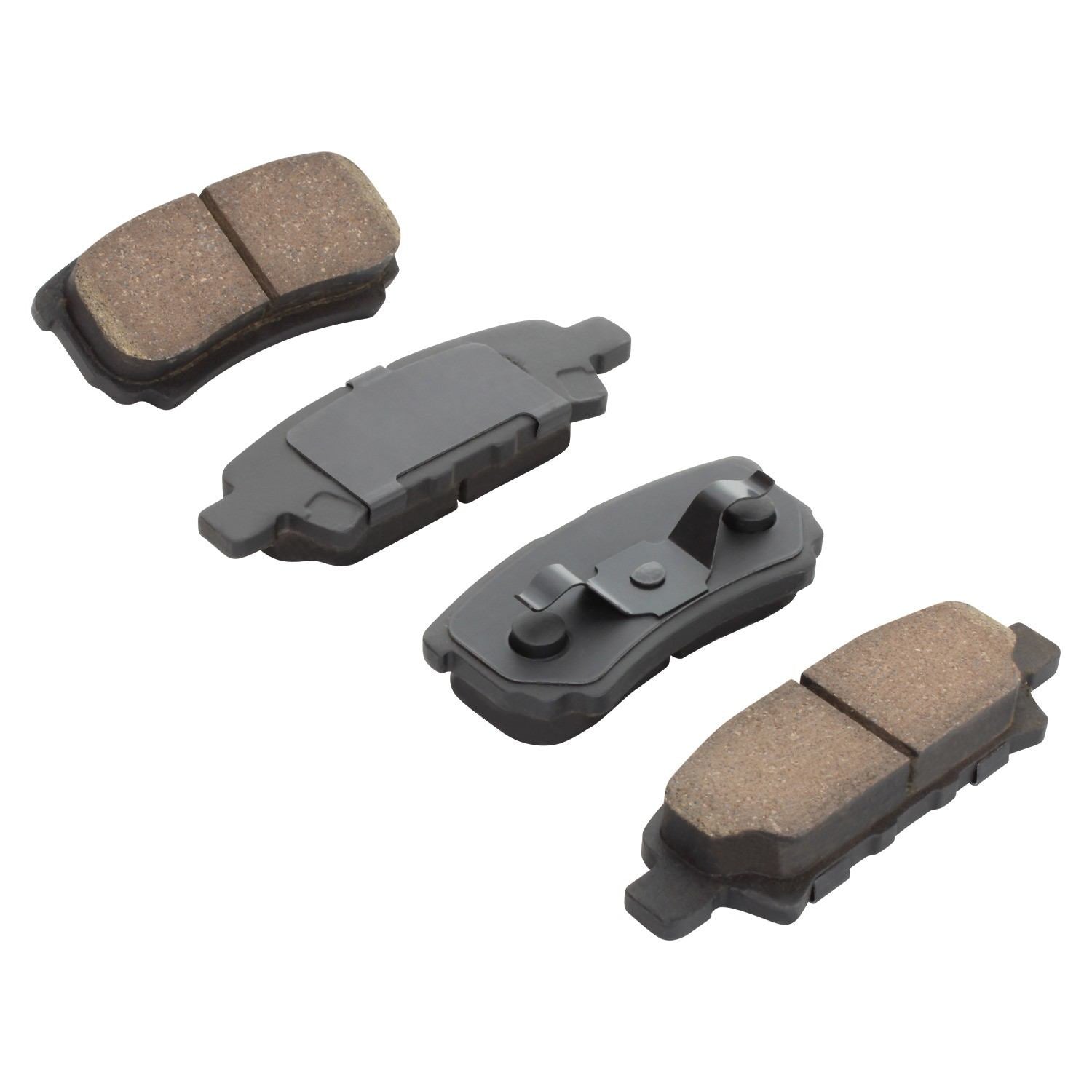 Angle View of Rear Disc Brake Pad Set MPA 1000-1037C