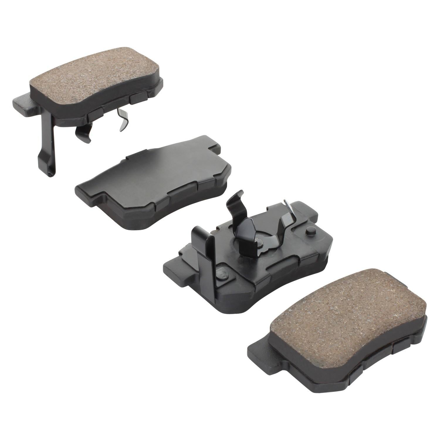 Angle View of Rear Disc Brake Pad Set MPA 1000-1086C