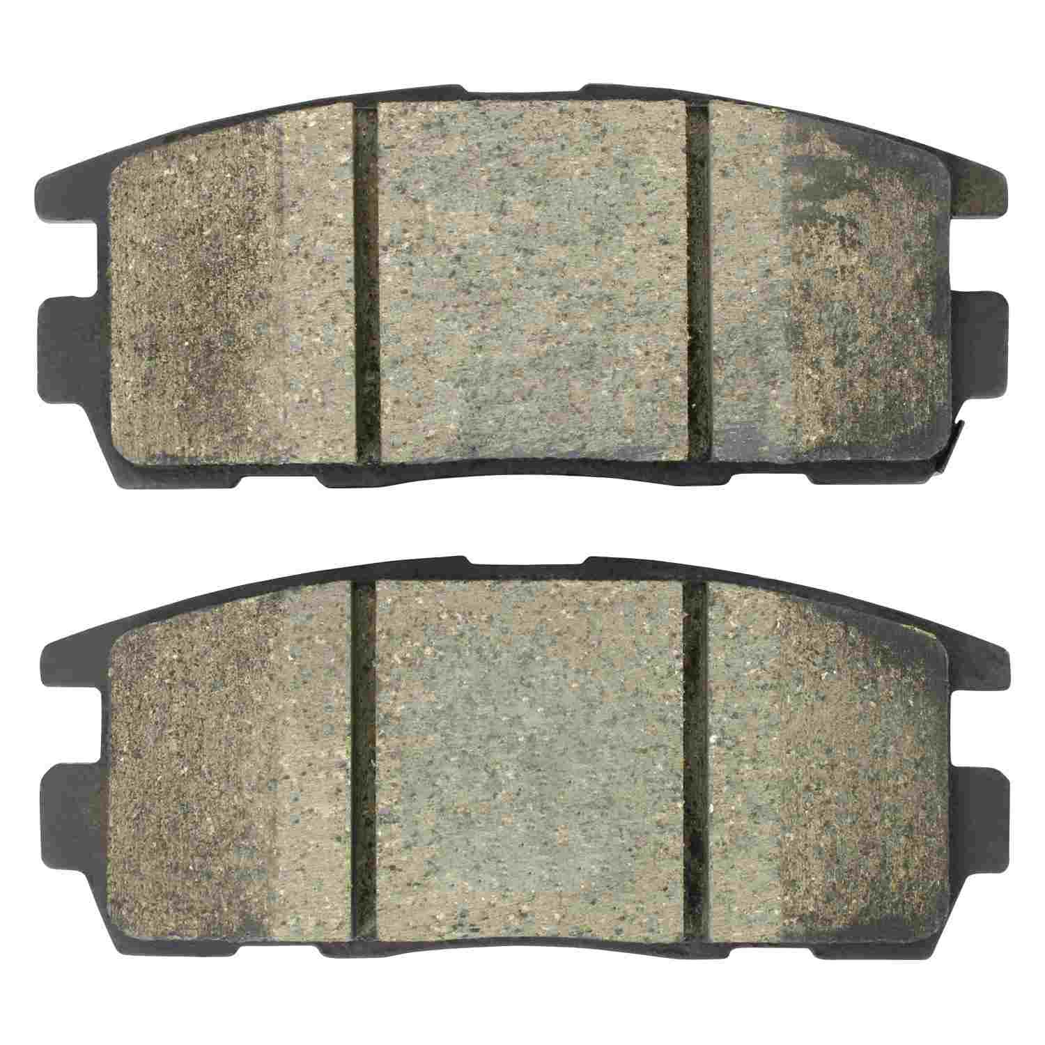 Front View of Rear Disc Brake Pad Set MPA 1000-1275C