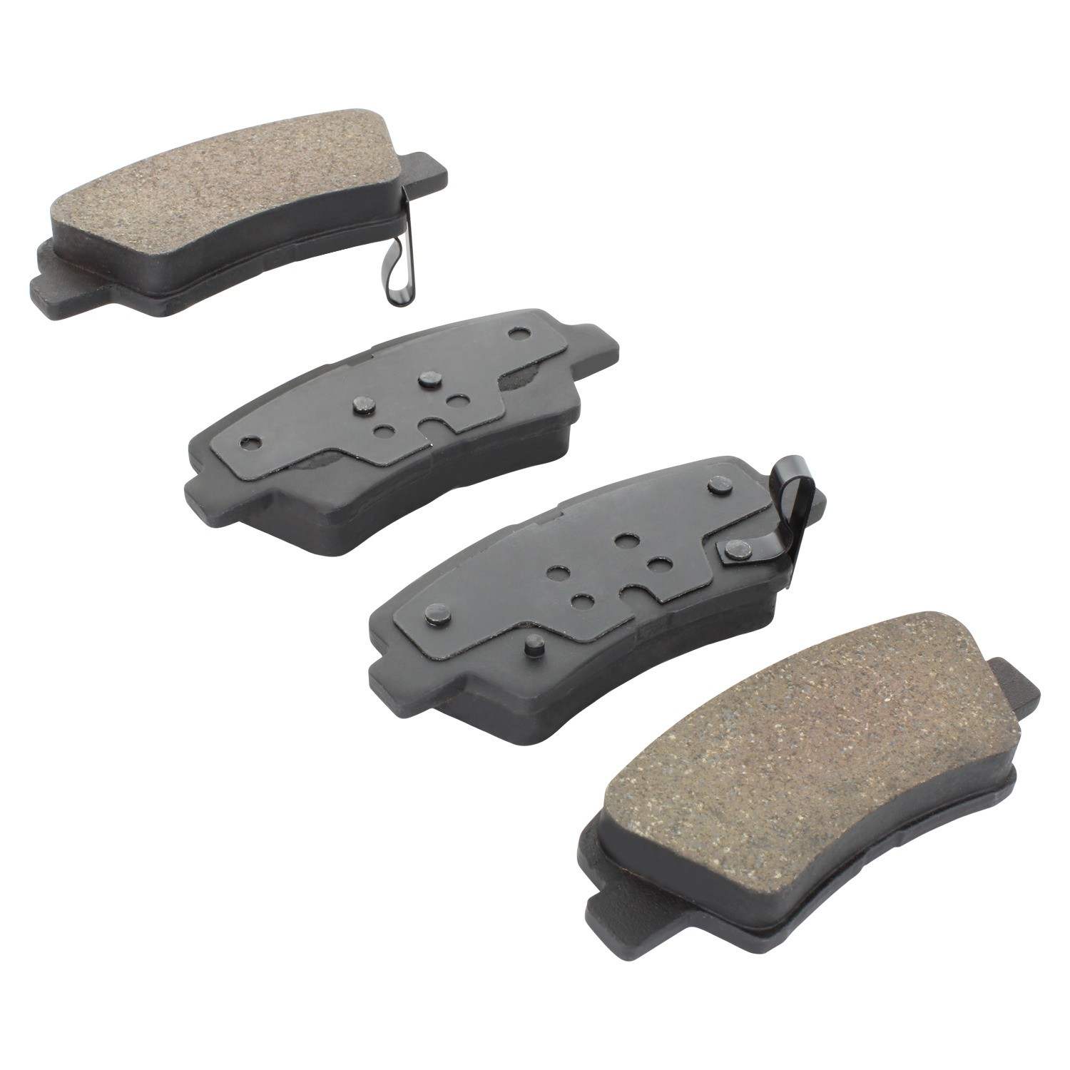 Angle View of Rear Disc Brake Pad Set MPA 1000-1313C