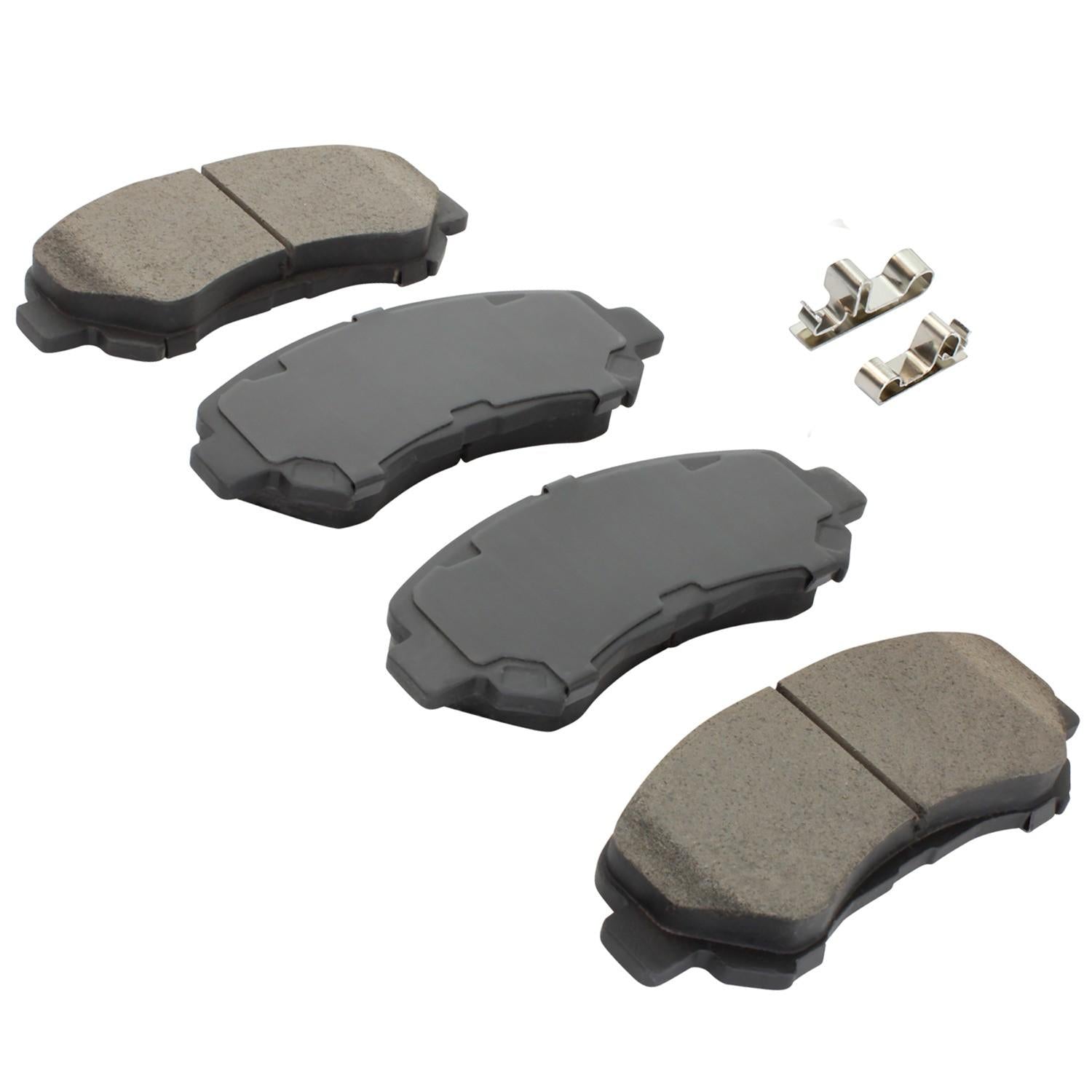 Angle View of Front Disc Brake Pad Set MPA 1000-1374C