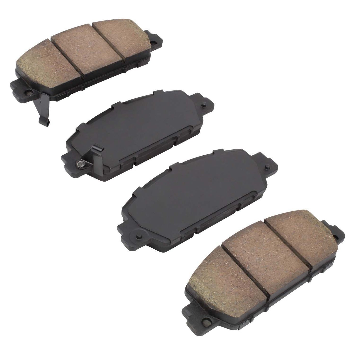 Angle View of Front Disc Brake Pad Set MPA 1000-1654C