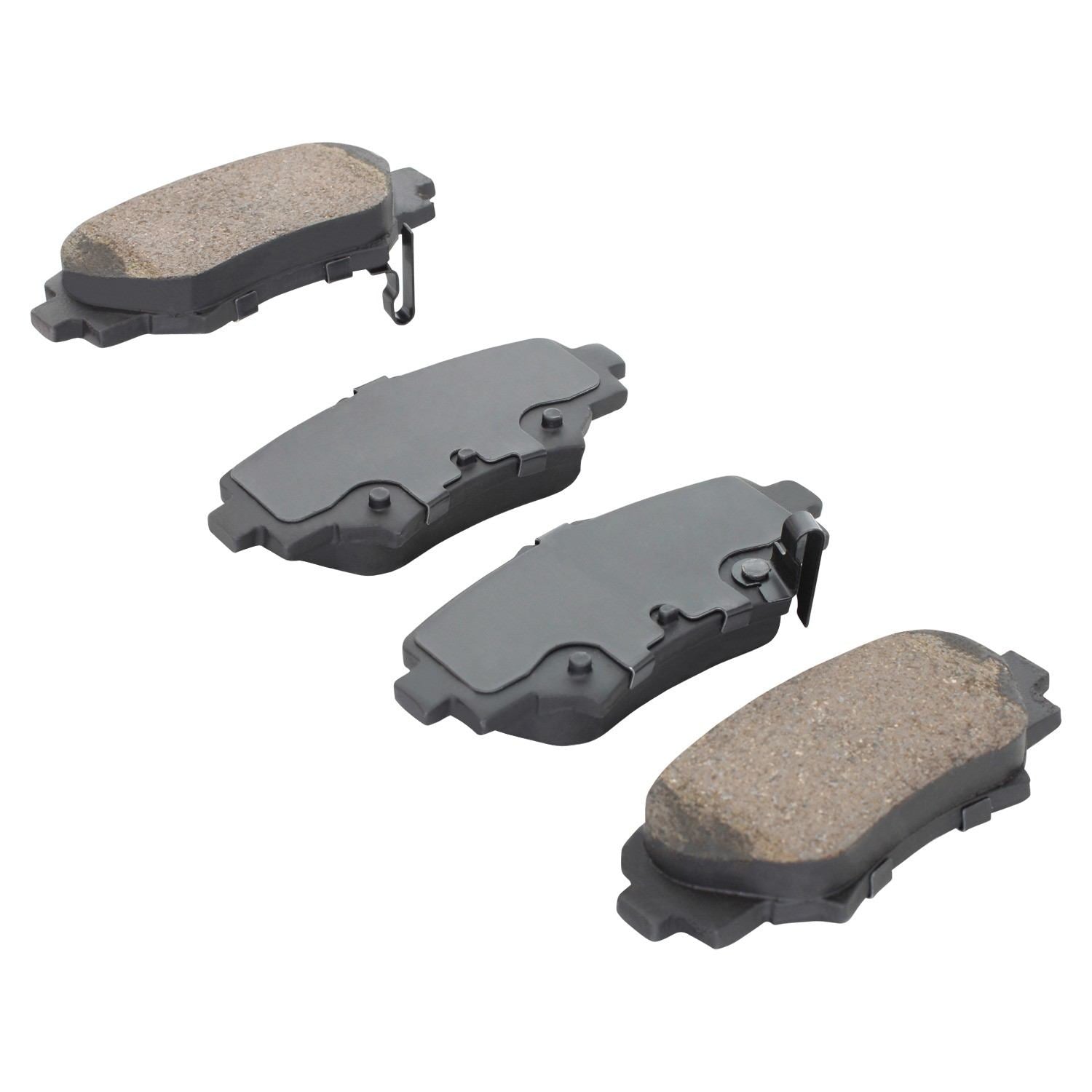 Angle View of Rear Disc Brake Pad Set MPA 1000-1729C