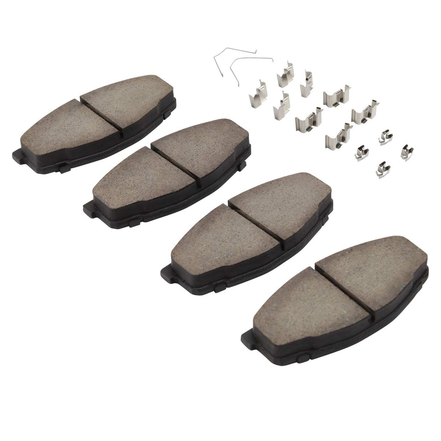 Angle View of Front Disc Brake Pad Set MPA 1001-0207C