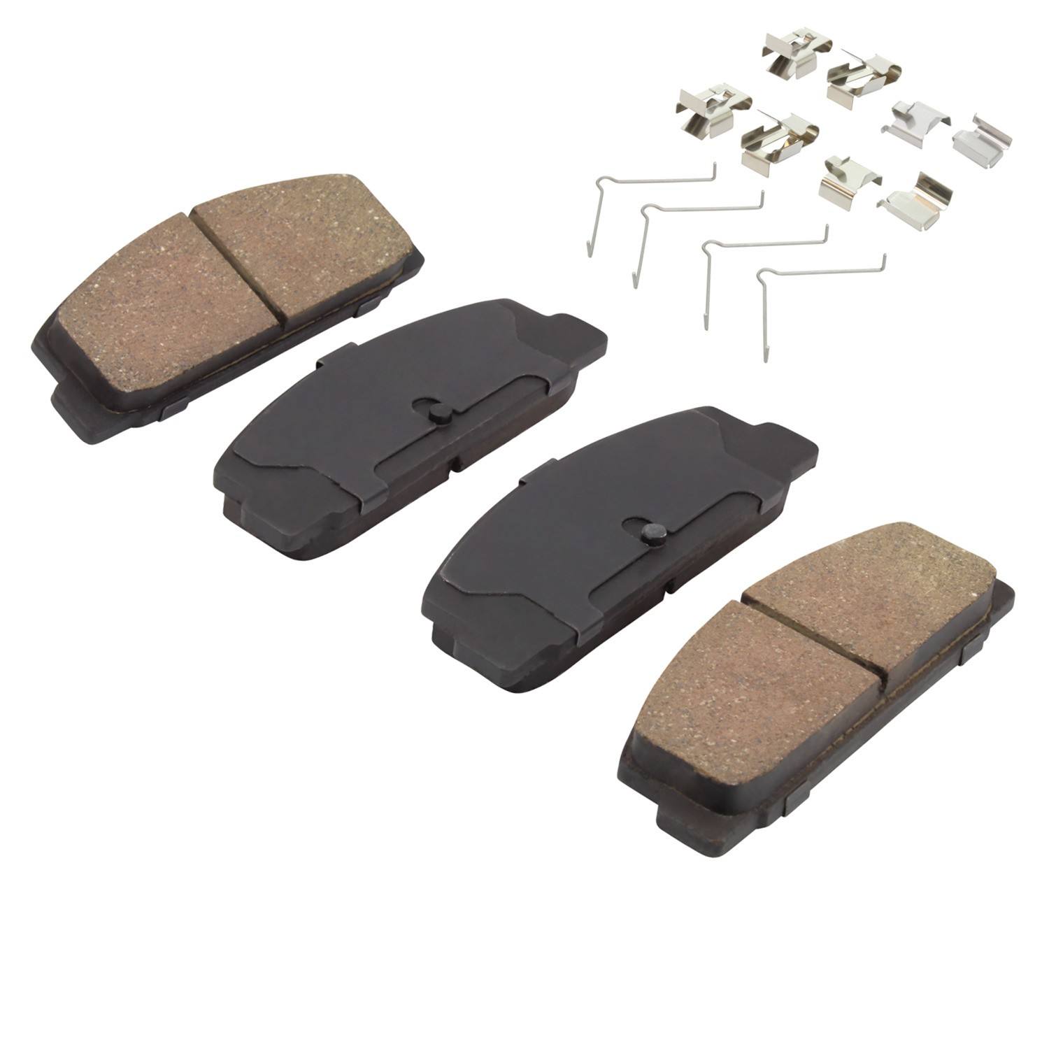 Angle View of Rear Disc Brake Pad Set MPA 1001-0332C