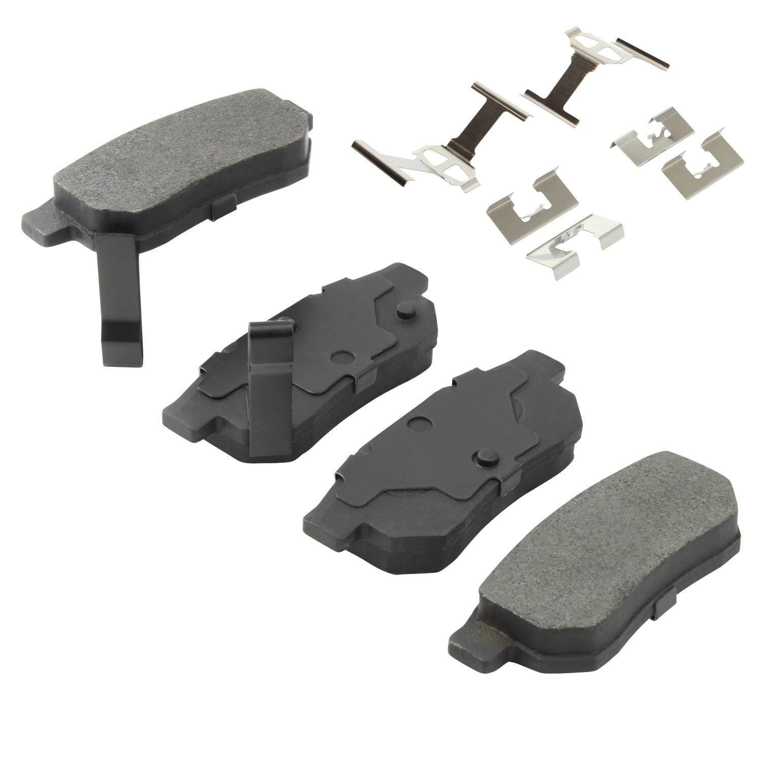 Angle View of Rear Disc Brake Pad Set MPA 1001-0374C