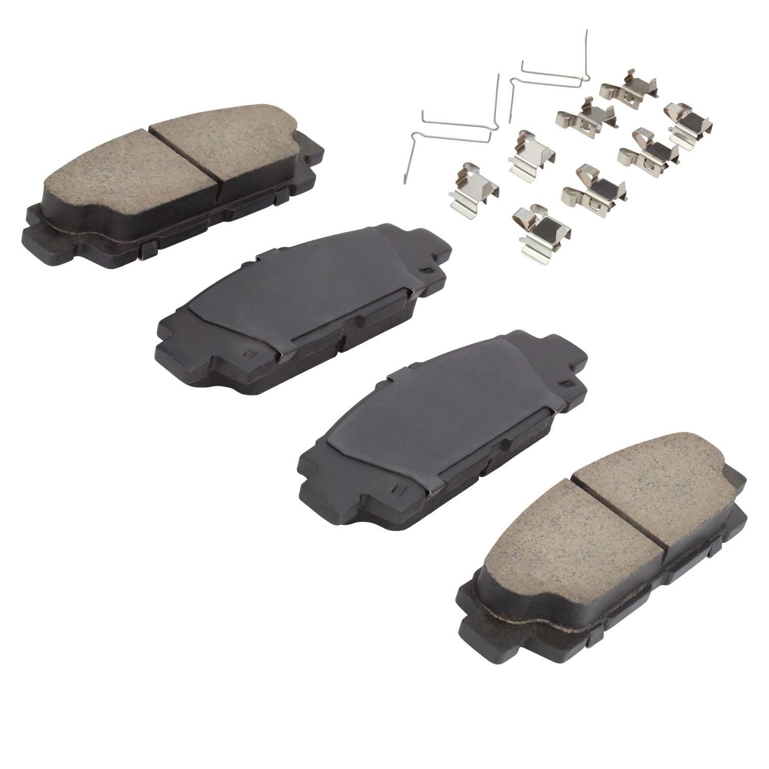 Angle View of Rear Disc Brake Pad Set MPA 1001-0488C