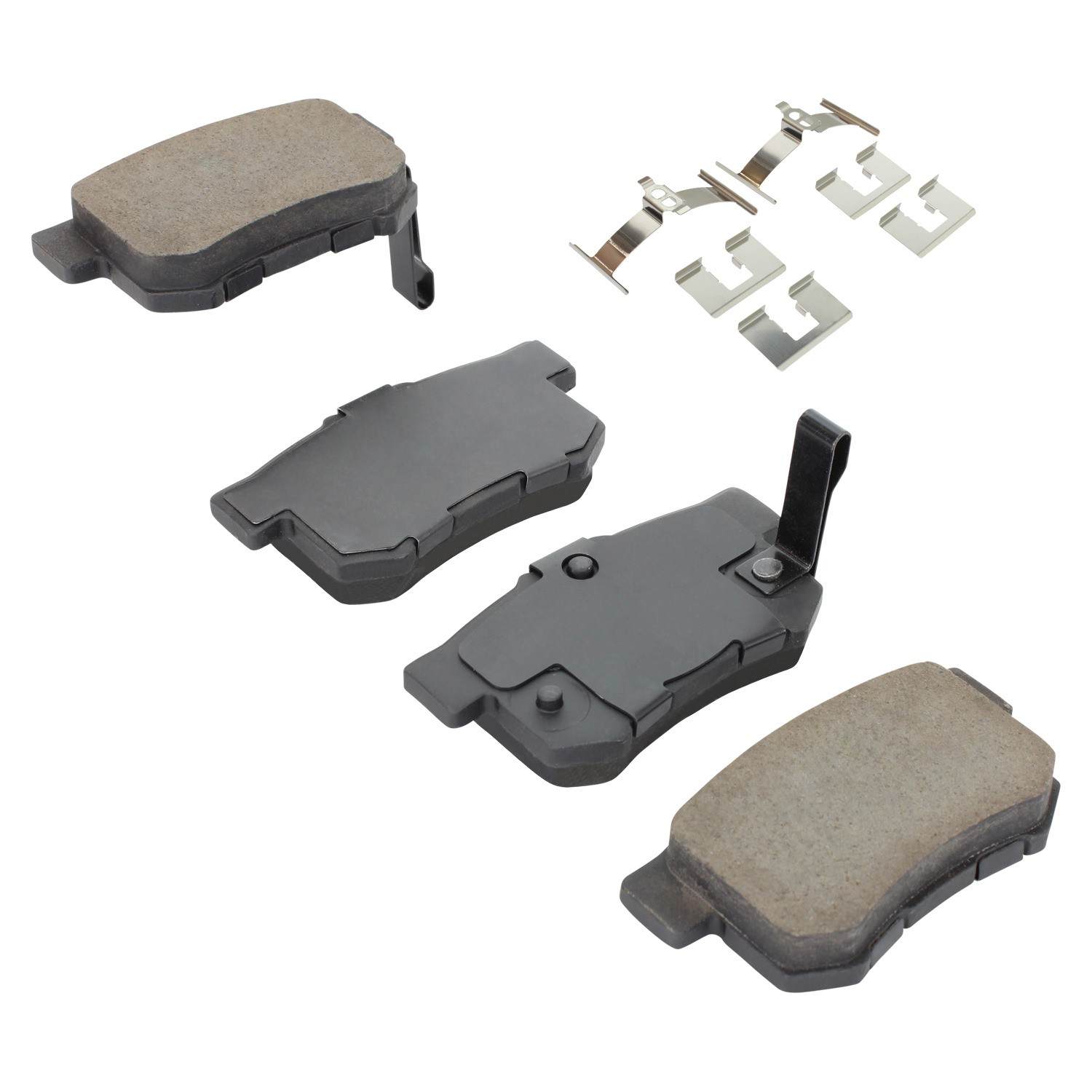 Angle View of Rear Disc Brake Pad Set MPA 1001-0537AC