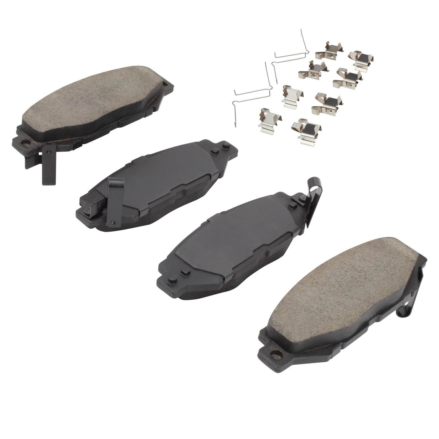 Angle View of Rear Disc Brake Pad Set MPA 1001-0572C