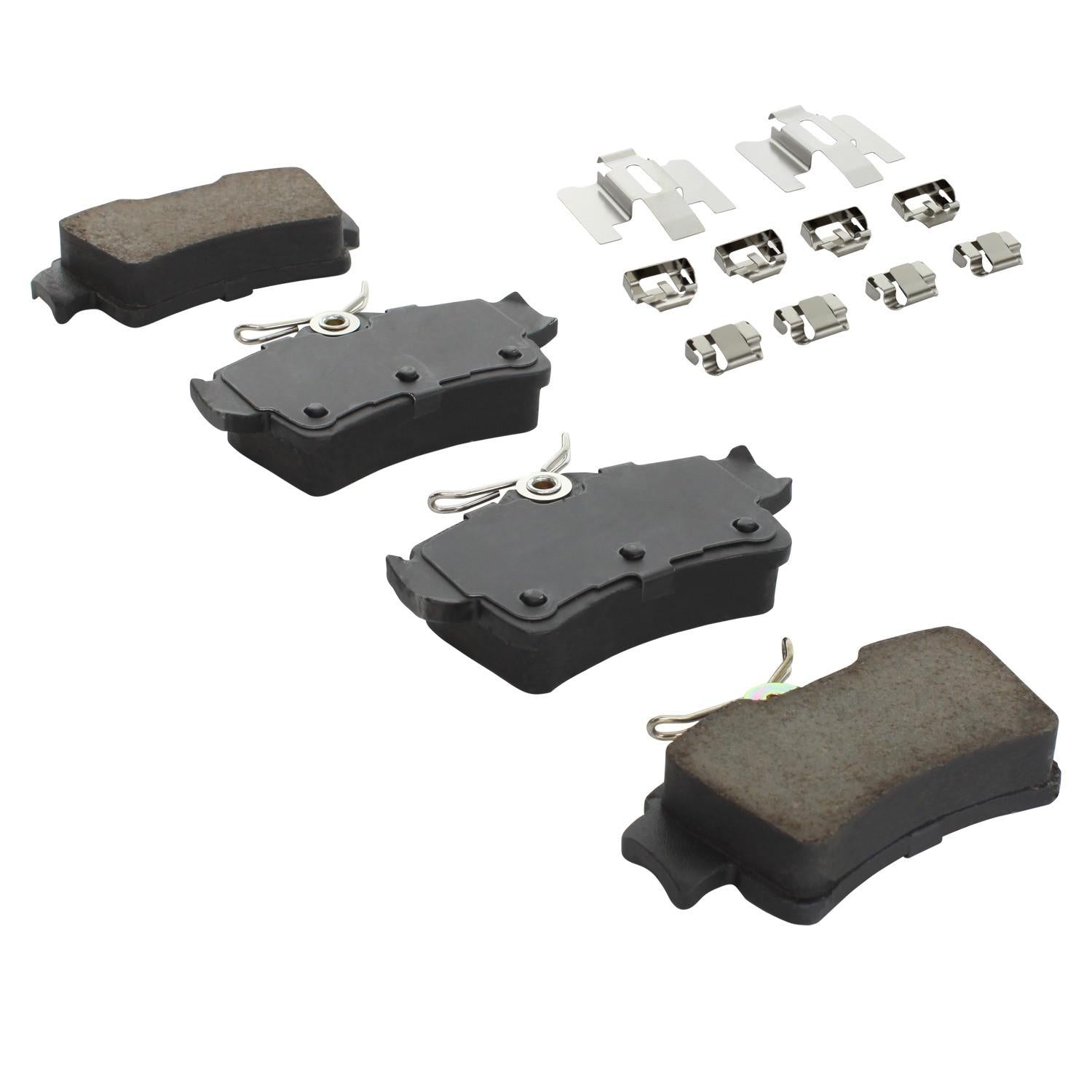 Angle View of Rear Disc Brake Pad Set MPA 1001-0627C