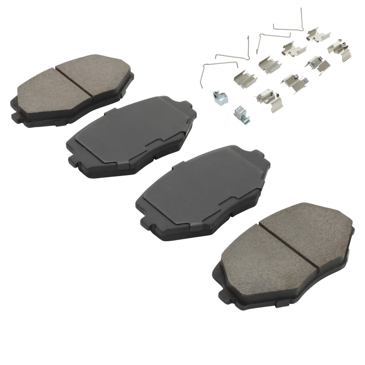 Angle View of Front Disc Brake Pad Set MPA 1001-0635C