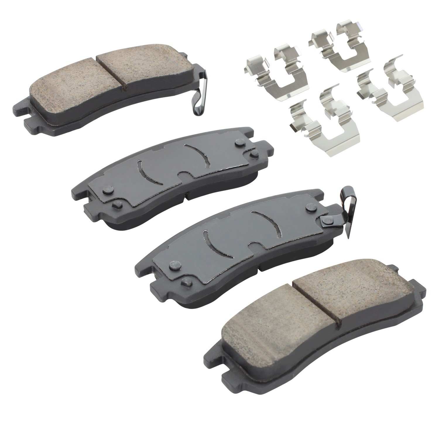 Angle View of Rear Disc Brake Pad Set MPA 1001-0814C