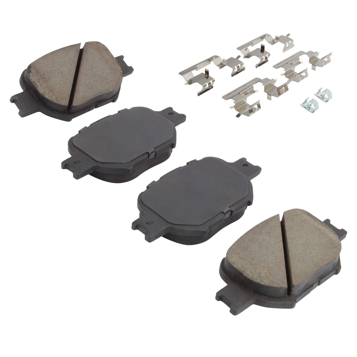 Angle View of Front Disc Brake Pad Set MPA 1001-0817C