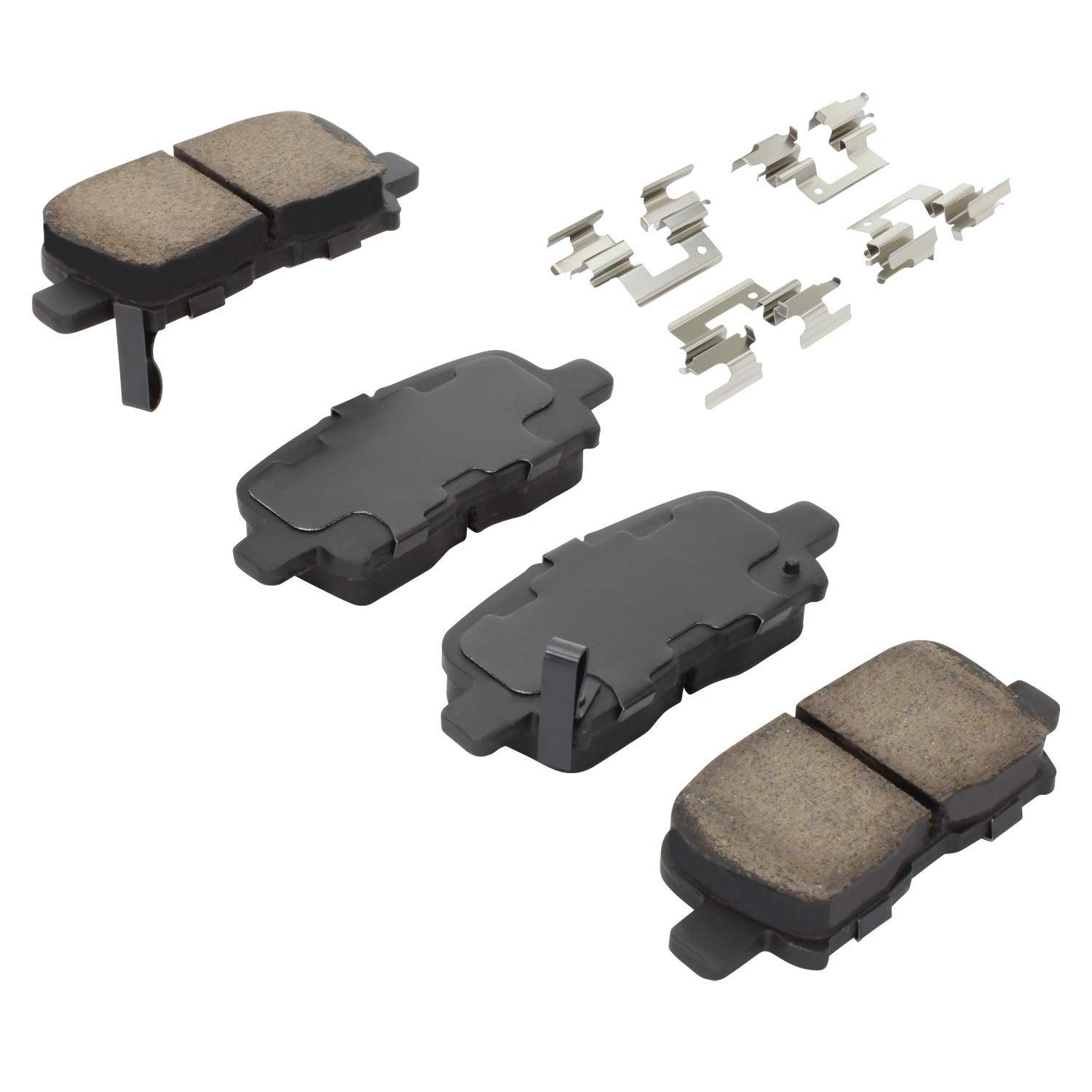 Angle View of Rear Disc Brake Pad Set MPA 1001-0865C