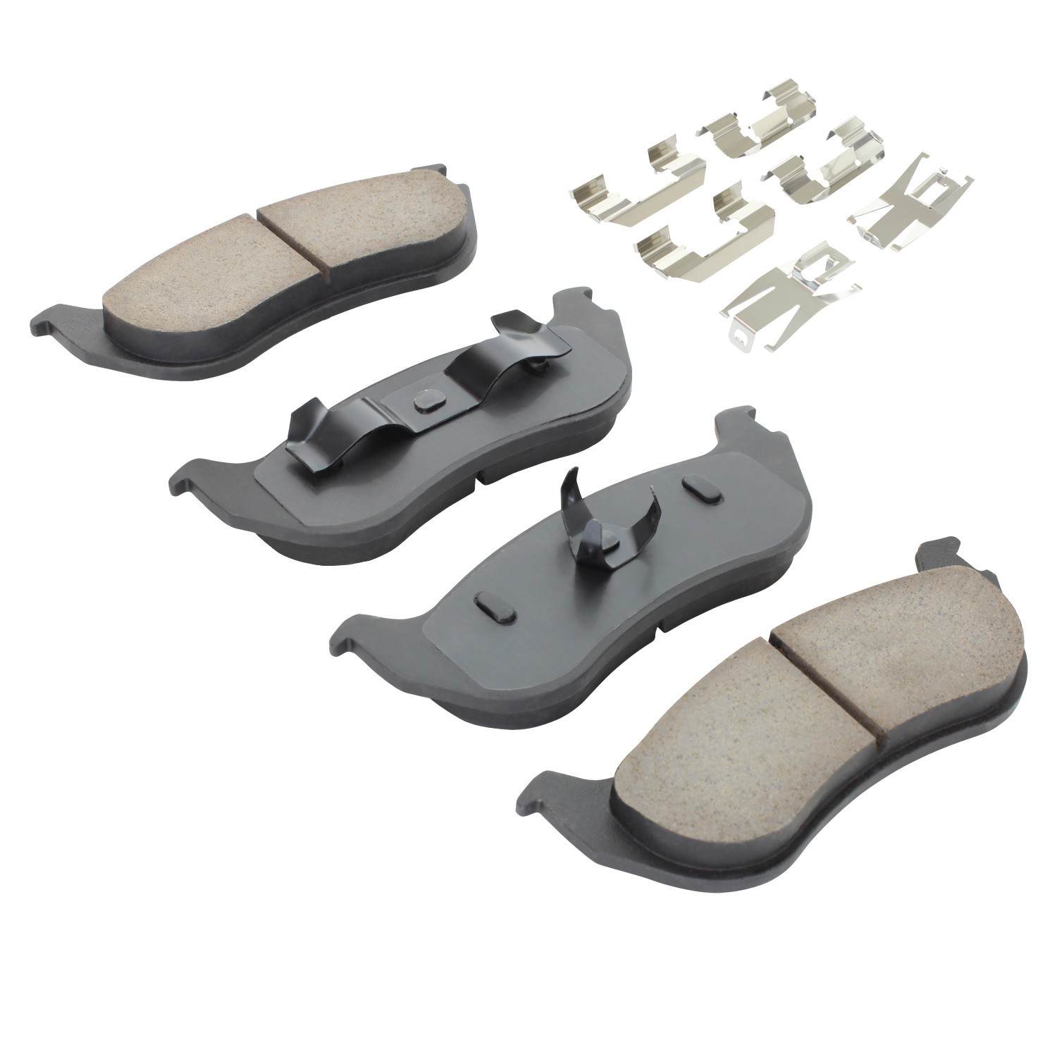 Angle View of Rear Disc Brake Pad Set MPA 1001-0881C