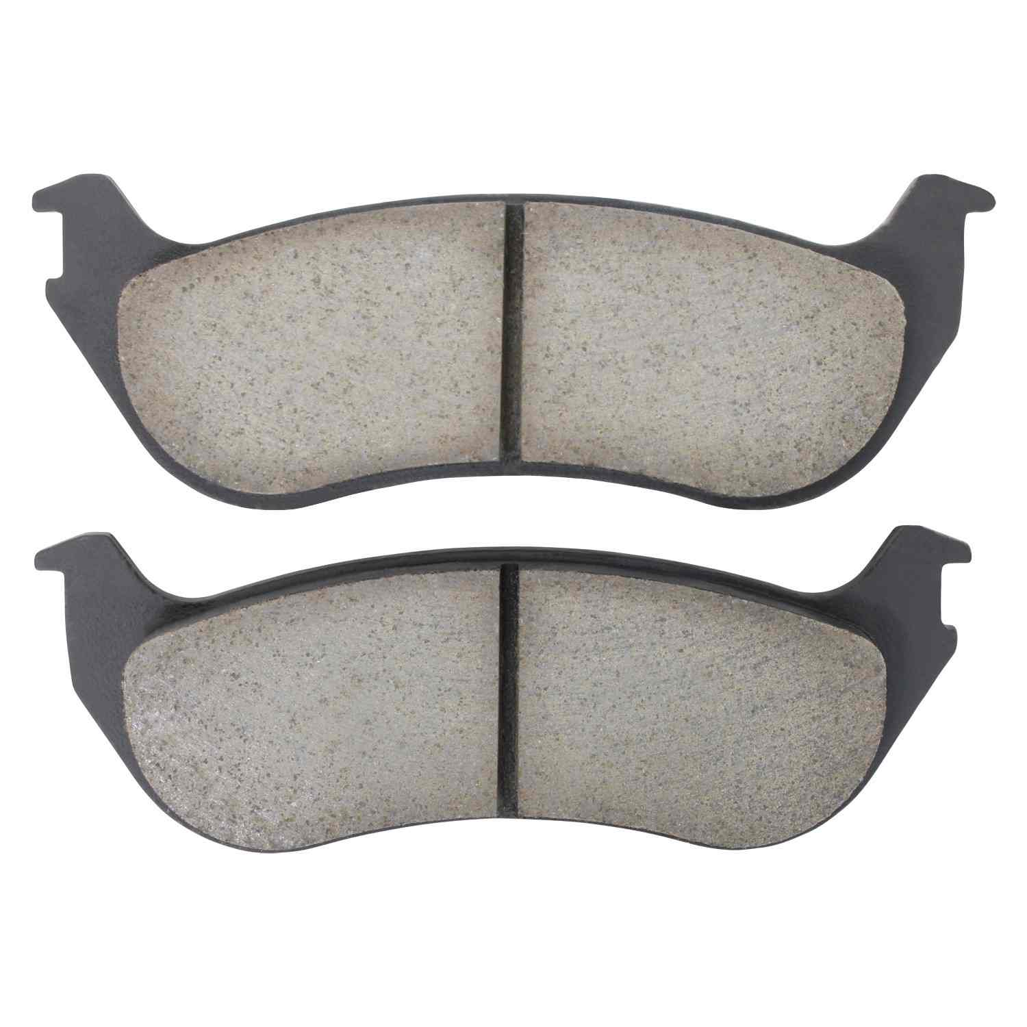 Front View of Rear Disc Brake Pad Set MPA 1001-0881C