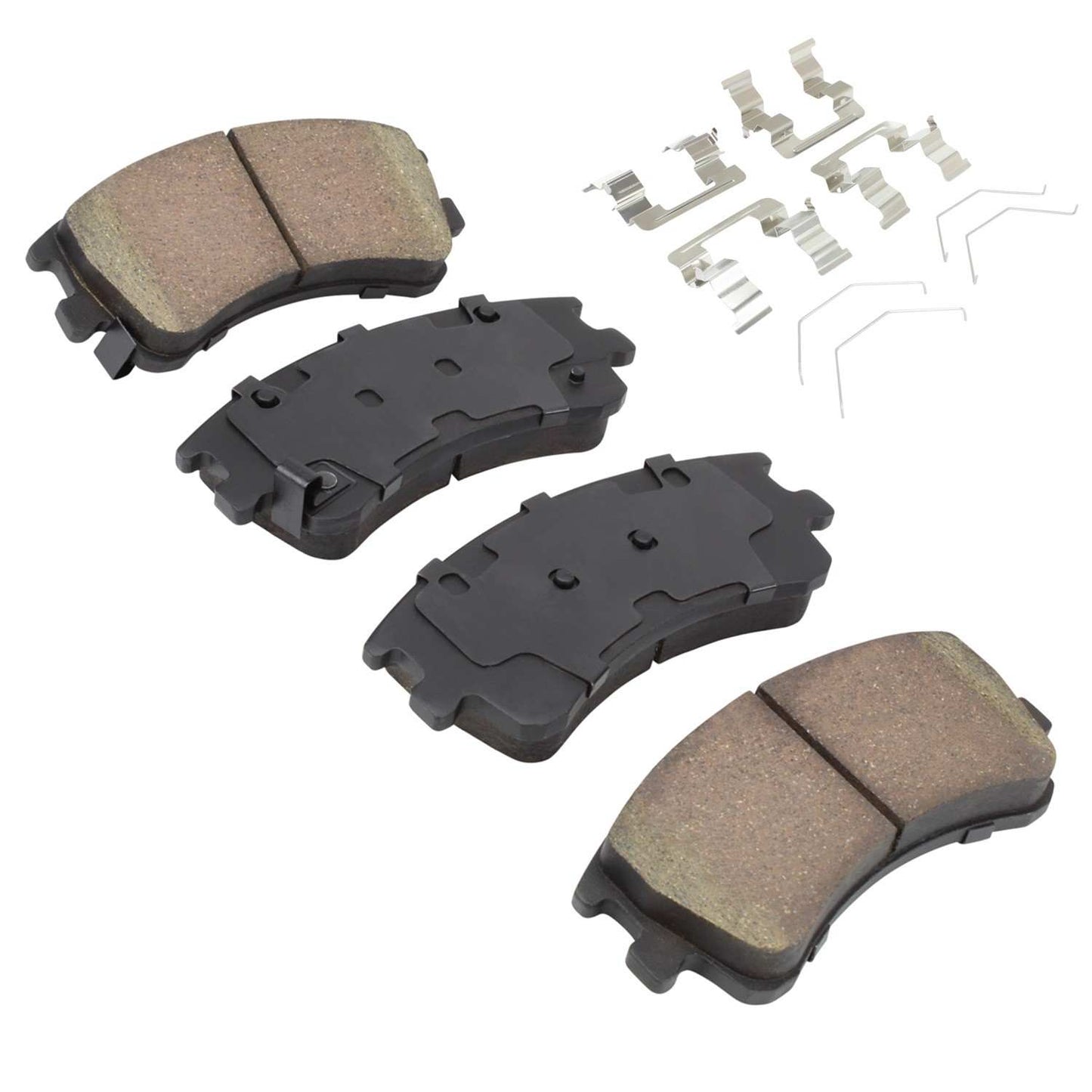 Angle View of Front Disc Brake Pad Set MPA 1001-0957C