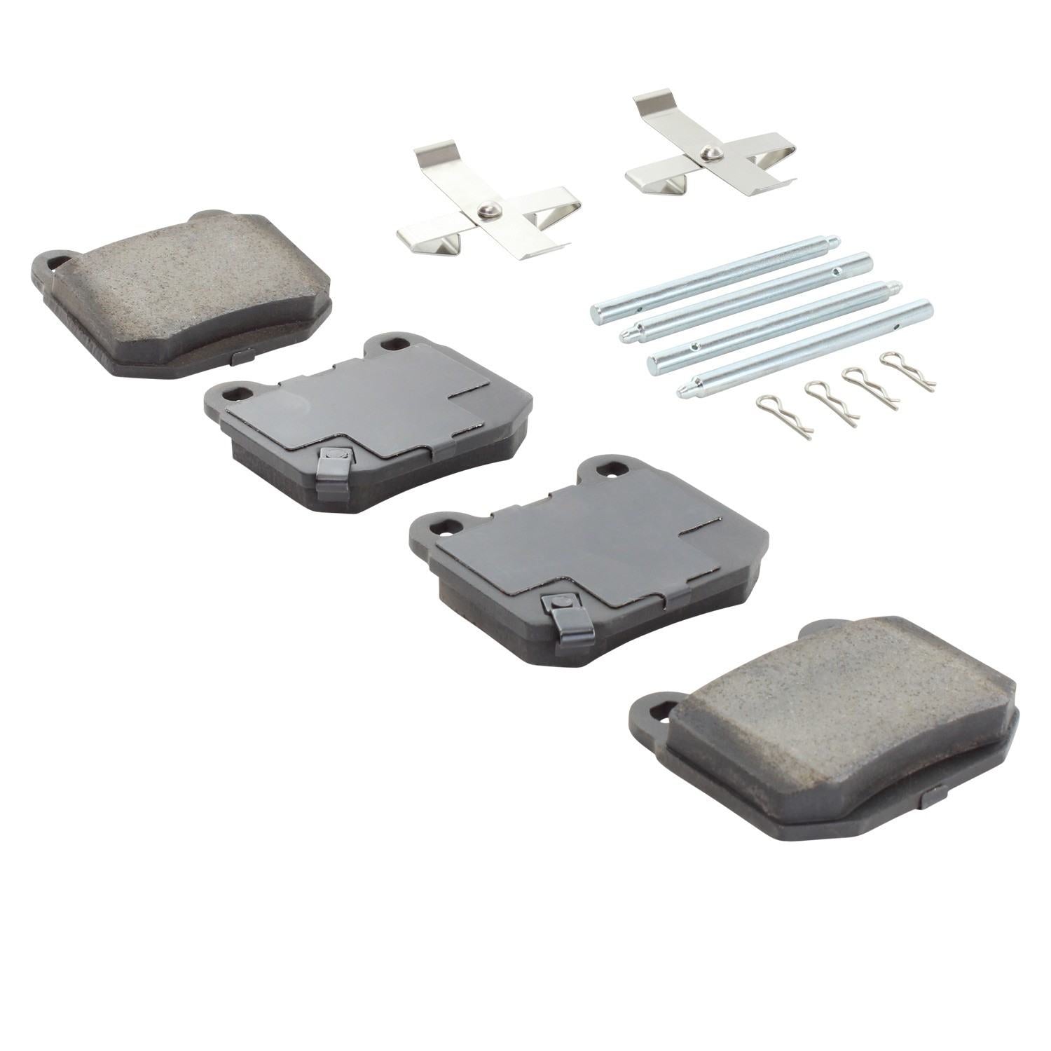 Angle View of Rear Disc Brake Pad Set MPA 1001-0961C