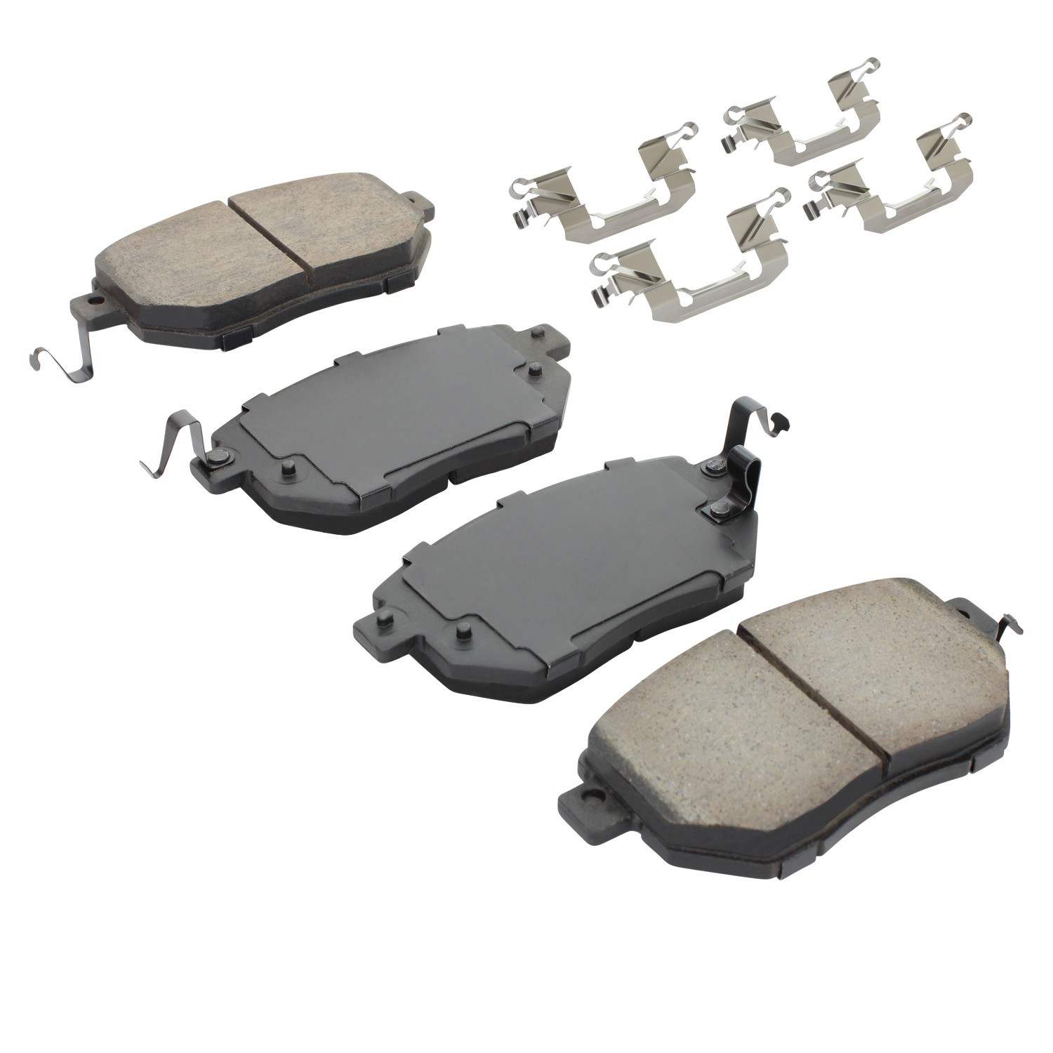 Angle View of Front Disc Brake Pad Set MPA 1001-0969C