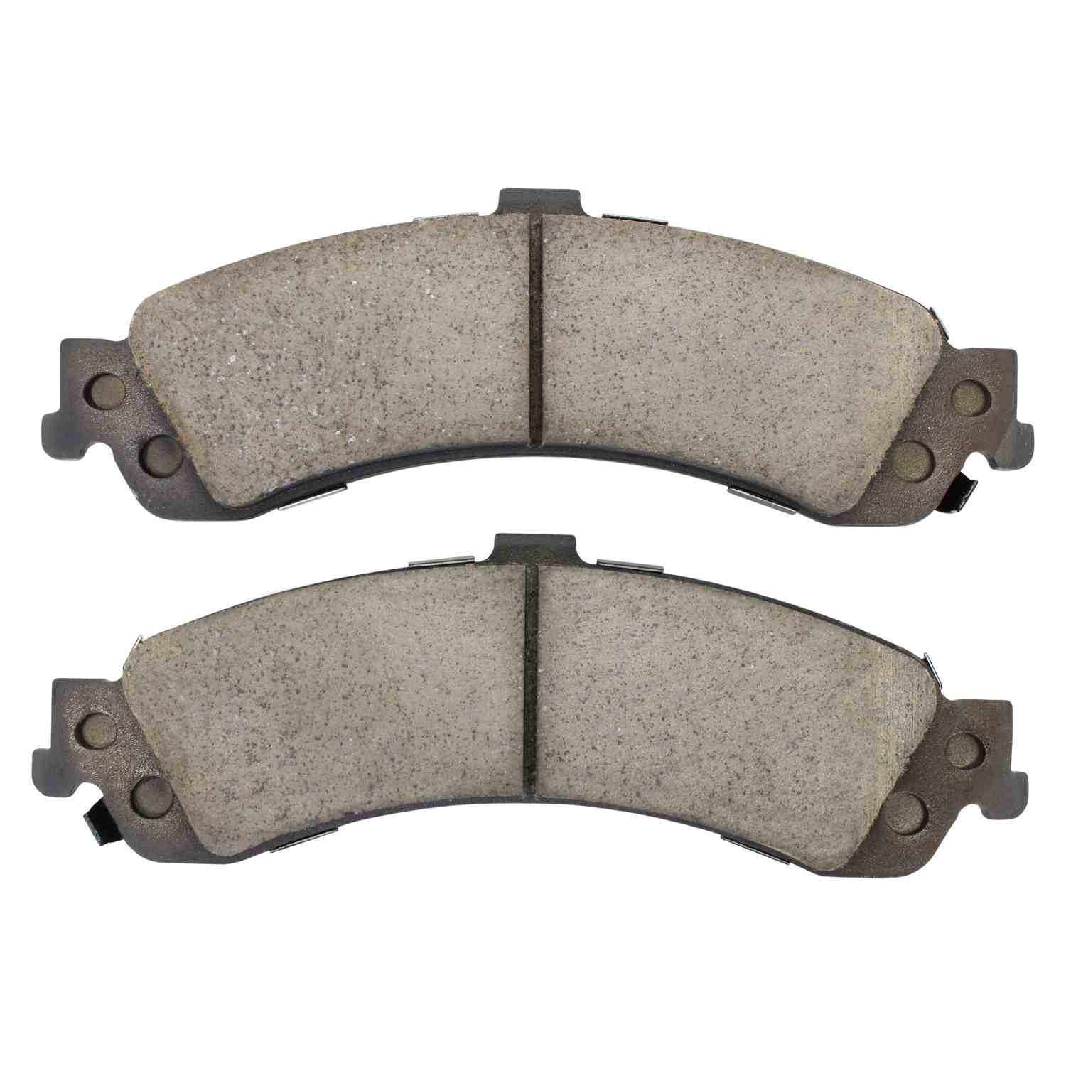 Front View of Rear Disc Brake Pad Set MPA 1001-0975C