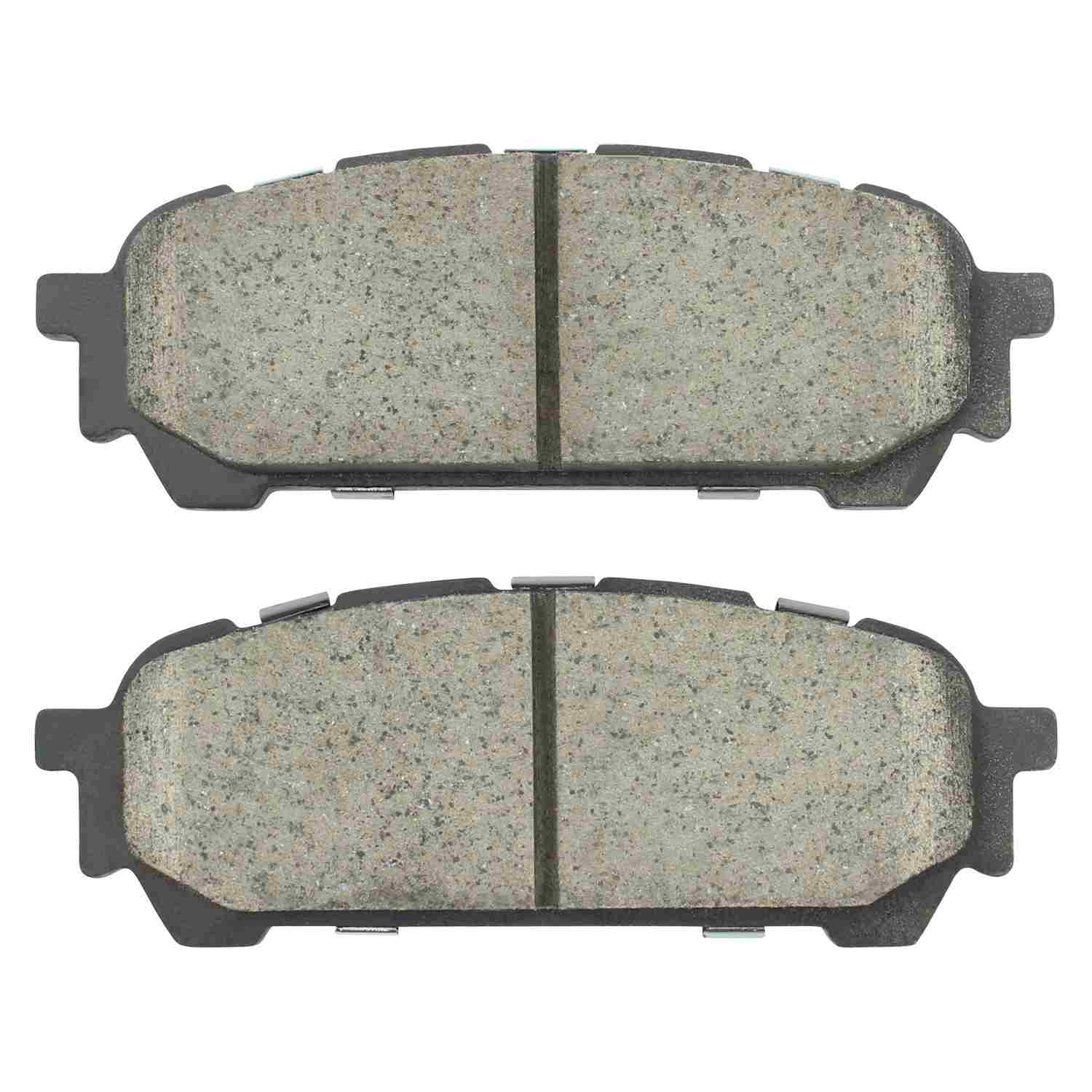 Front View of Rear Disc Brake Pad Set MPA 1001-1004C