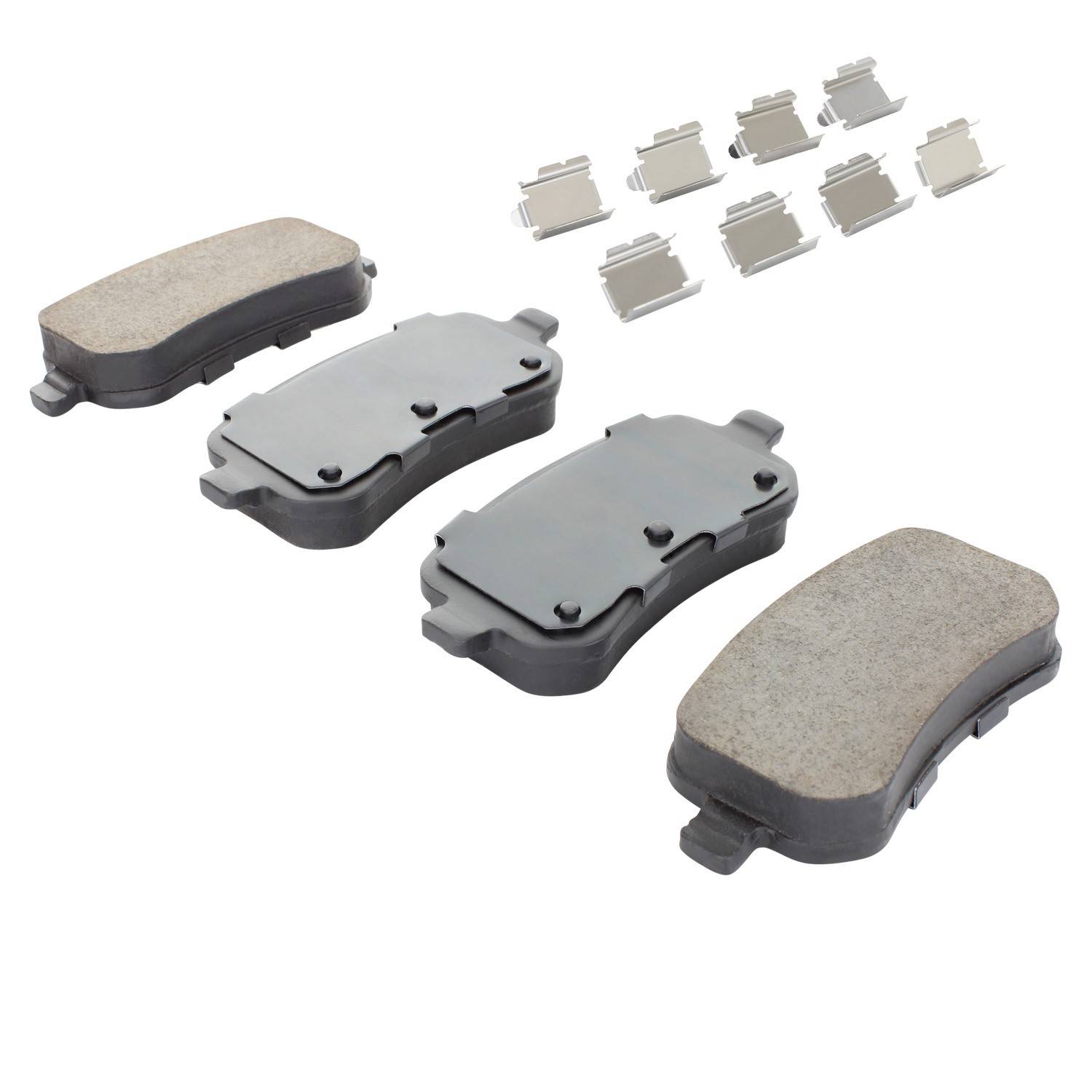 Angle View of Rear Disc Brake Pad Set MPA 1001-1021C