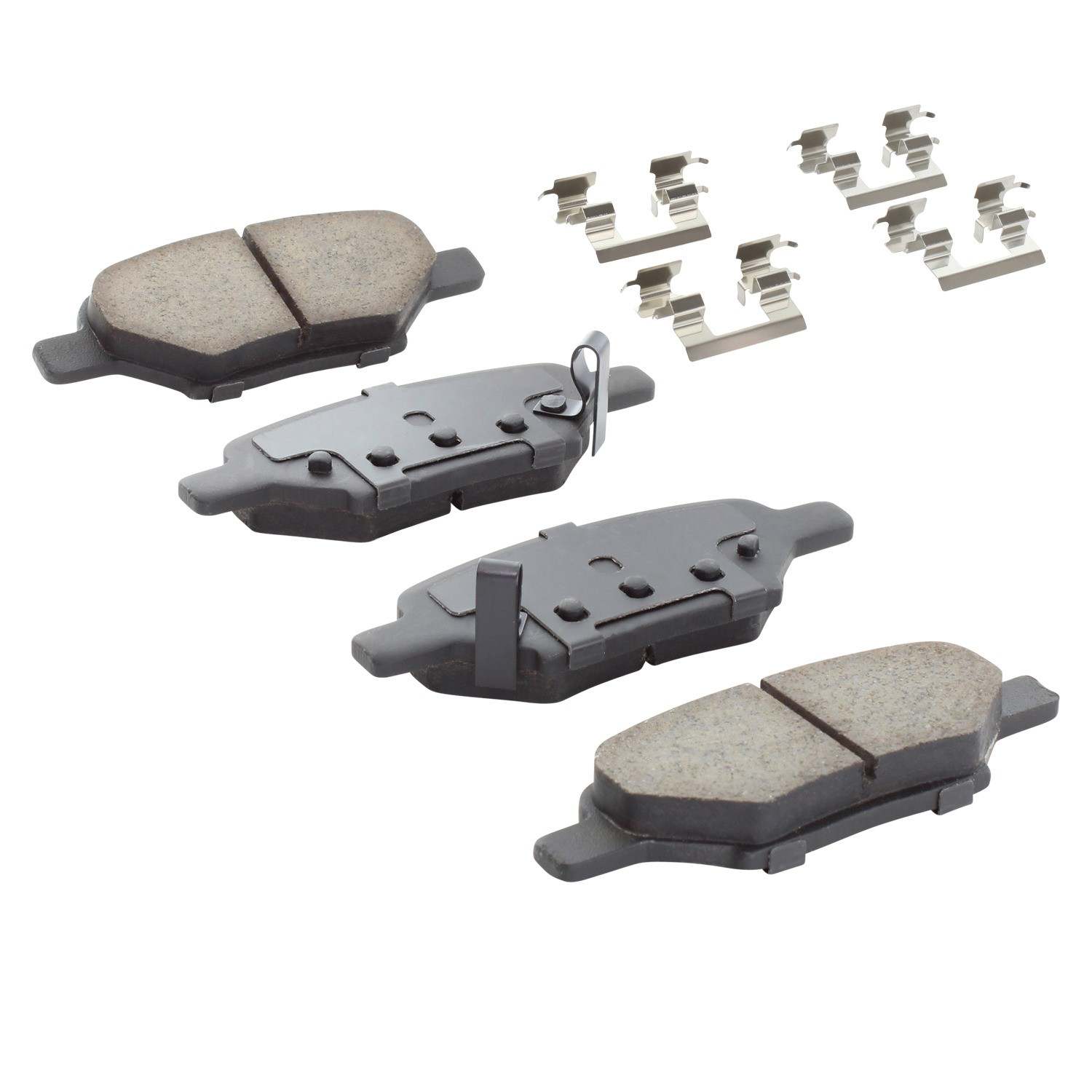 Angle View of Rear Disc Brake Pad Set MPA 1001-1033C