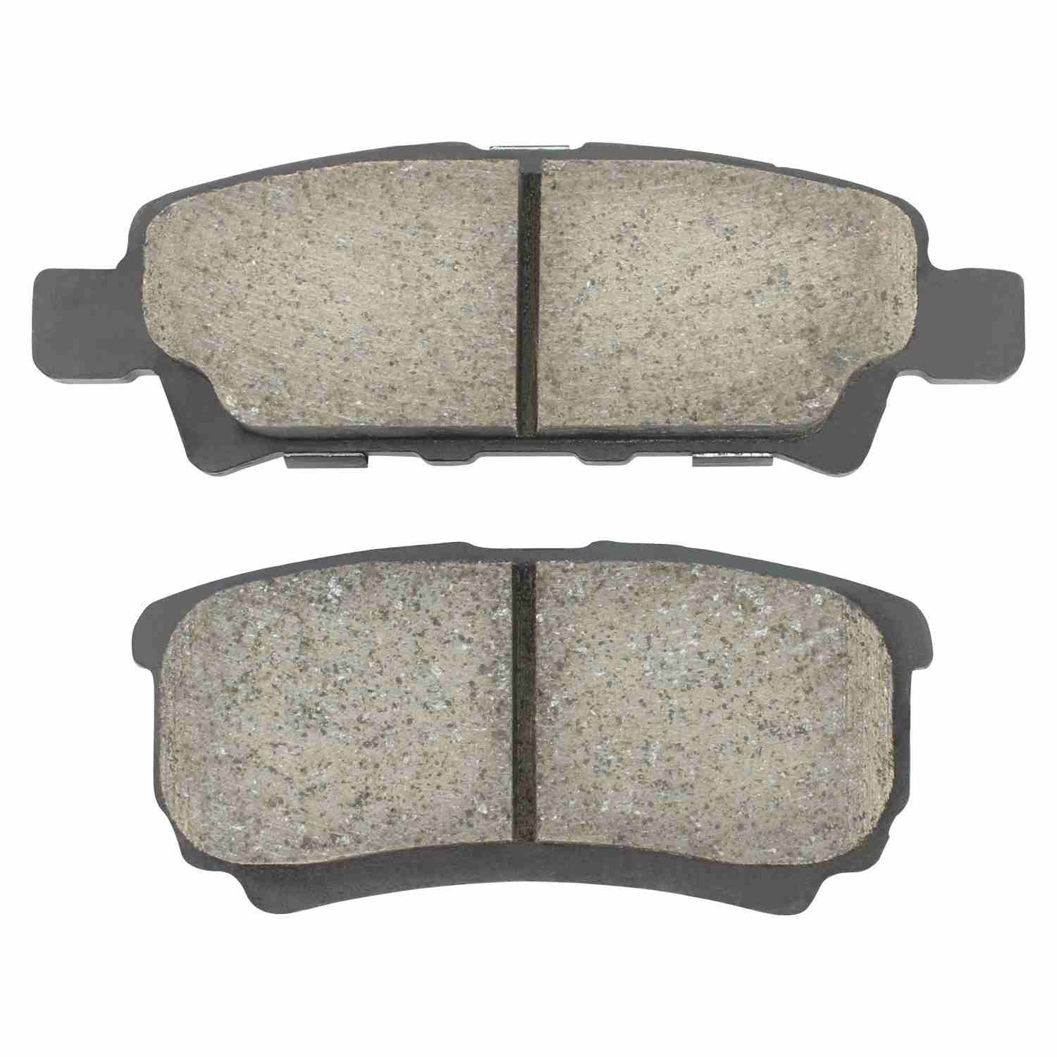 Front View of Rear Disc Brake Pad Set MPA 1001-1037C