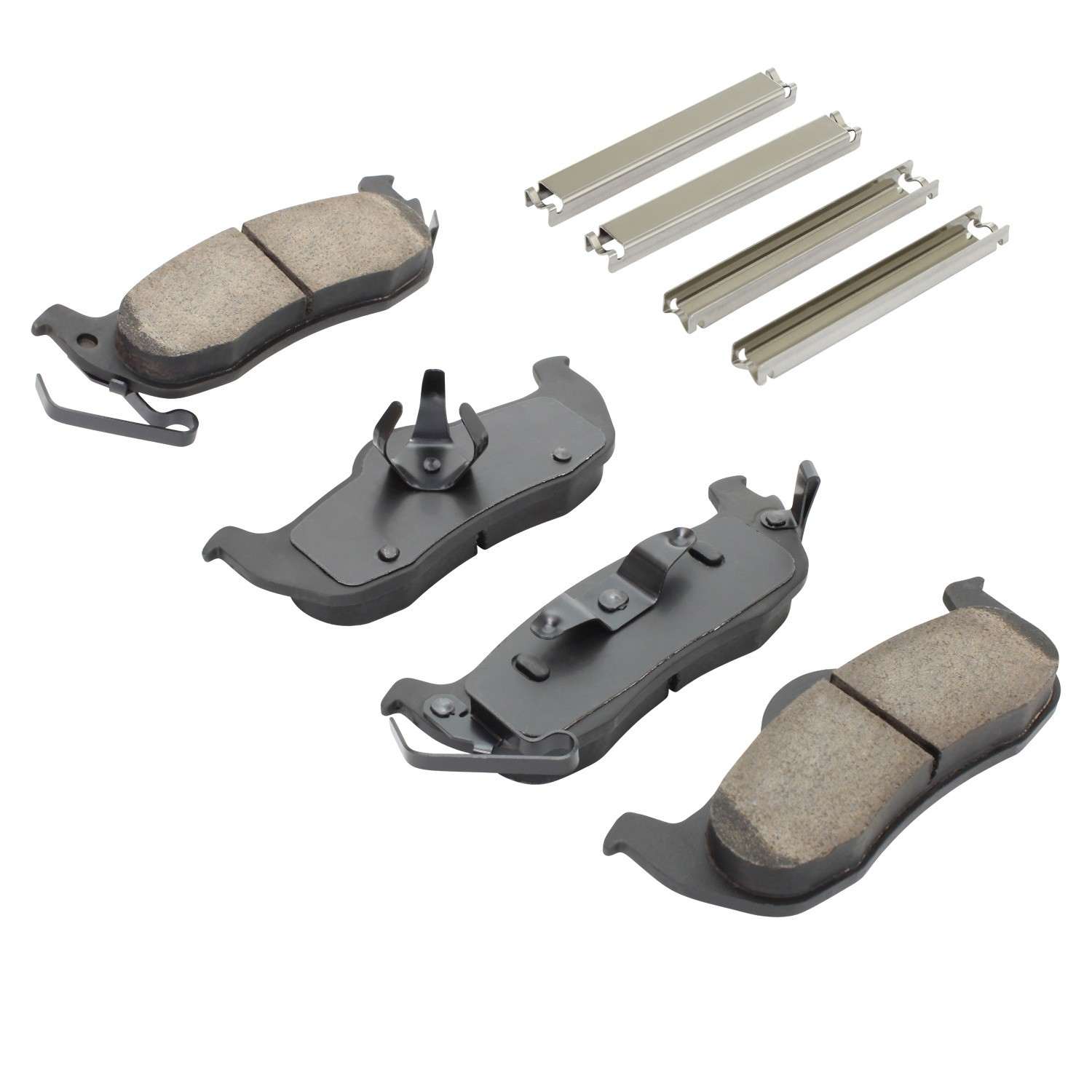 Angle View of Rear Disc Brake Pad Set MPA 1001-1041C