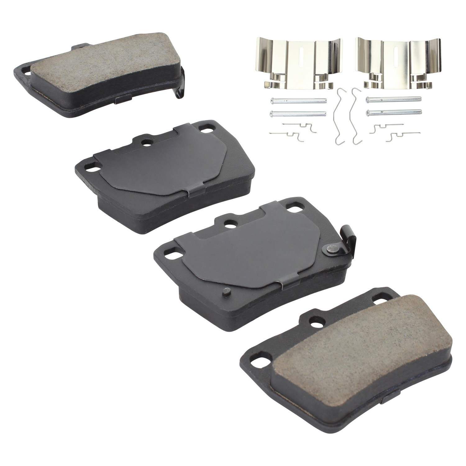 Angle View of Rear Disc Brake Pad Set MPA 1001-1051C